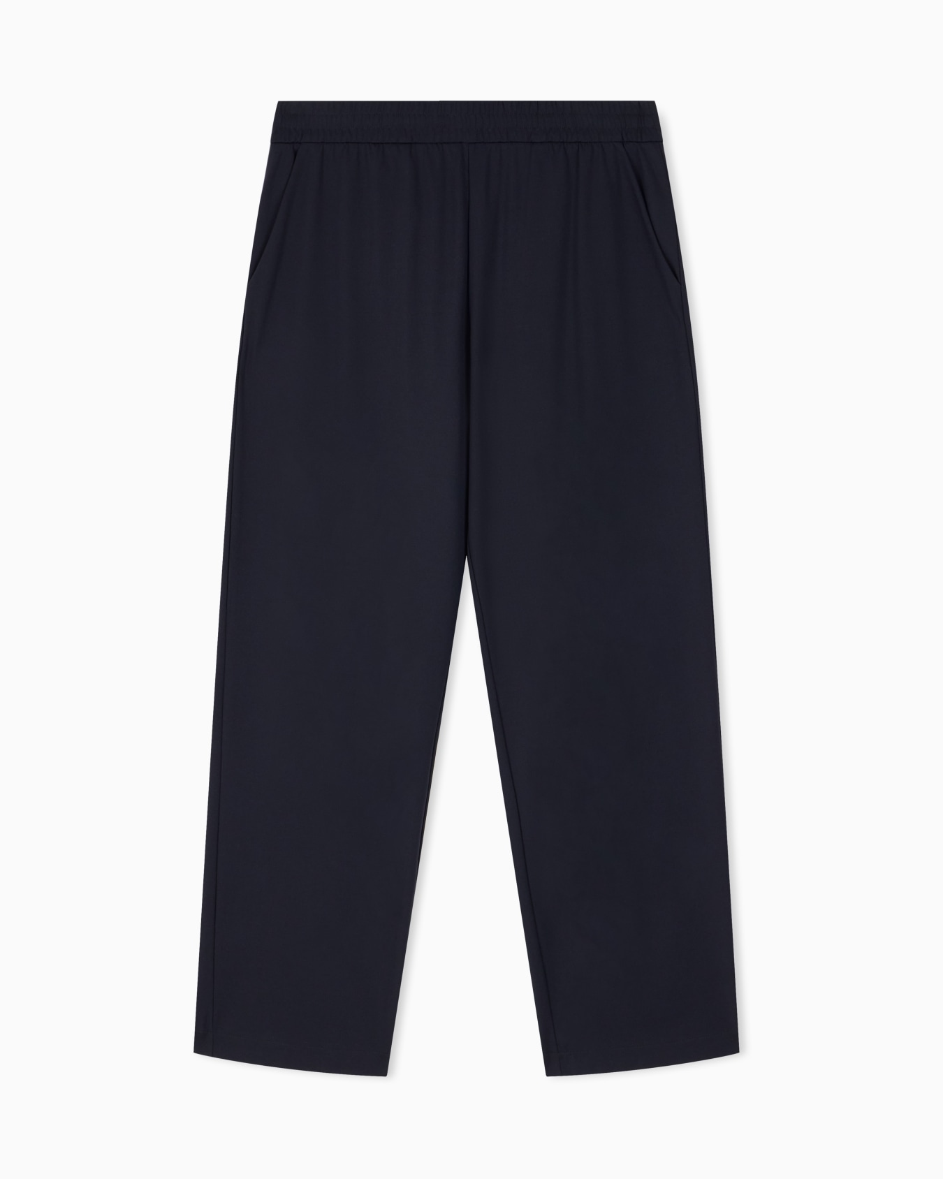 Trousers with regular fit in interlock jersey Slide 0