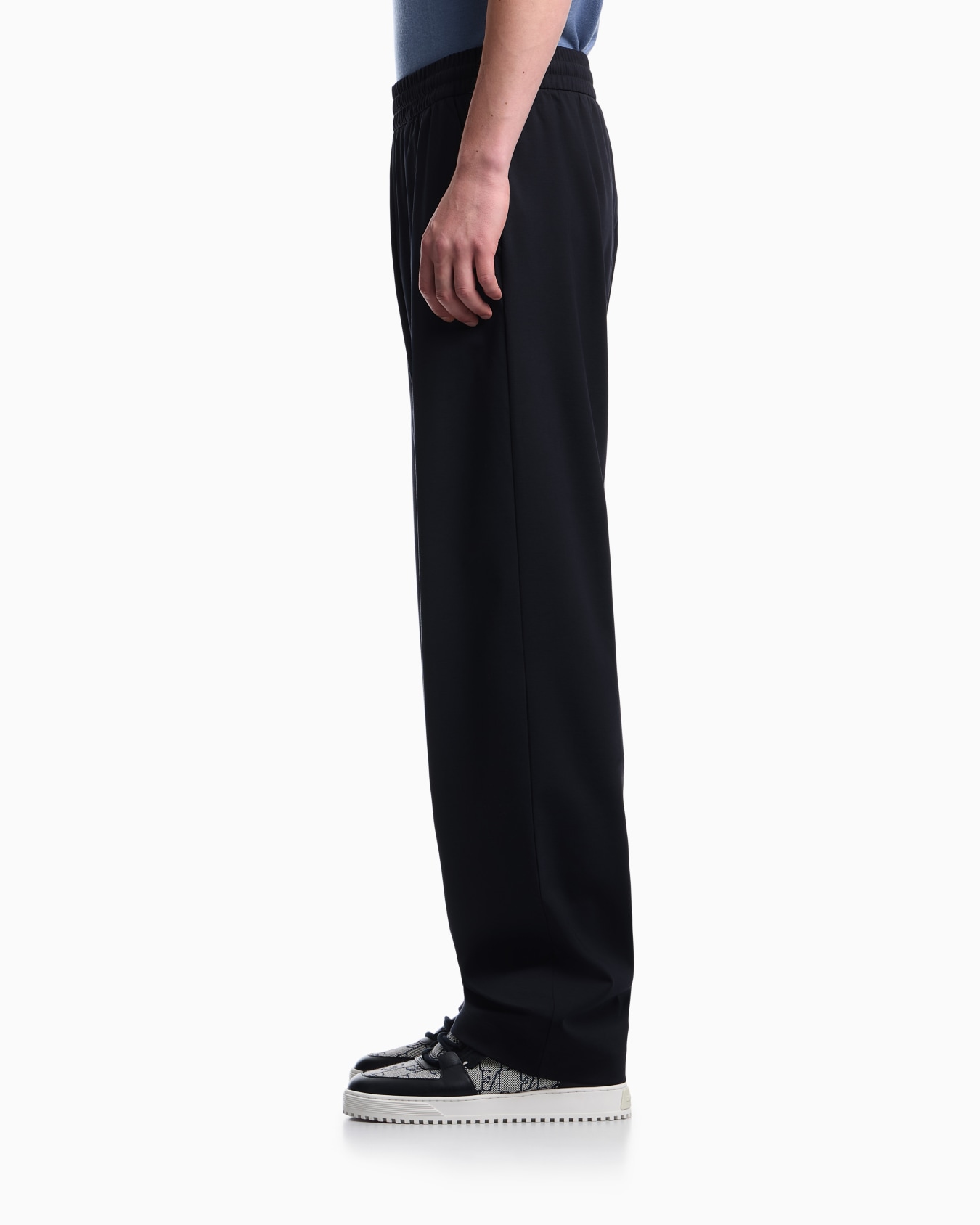 Trousers with regular fit in interlock jersey Slide 6