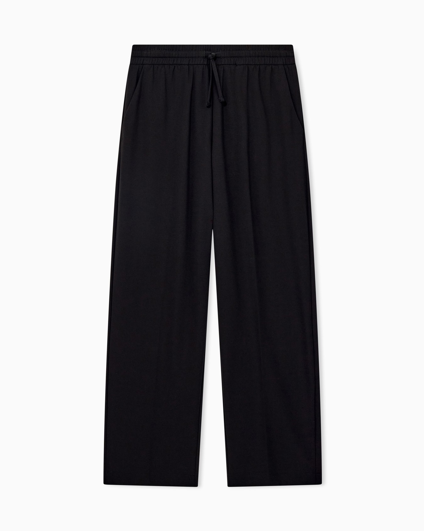 Pantalon en jersey interlock avec cordon de serrage Diapositive 0