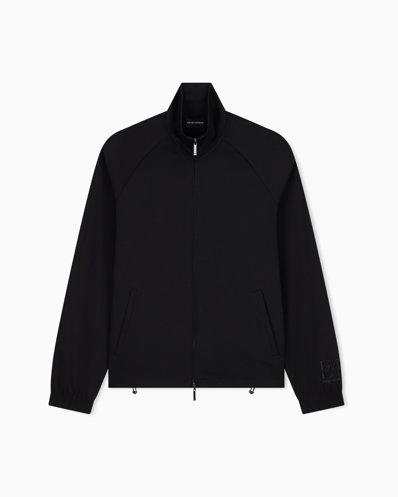 Sweatshirt Regular Fit aus Interlock mit Stehkragen Folie 0