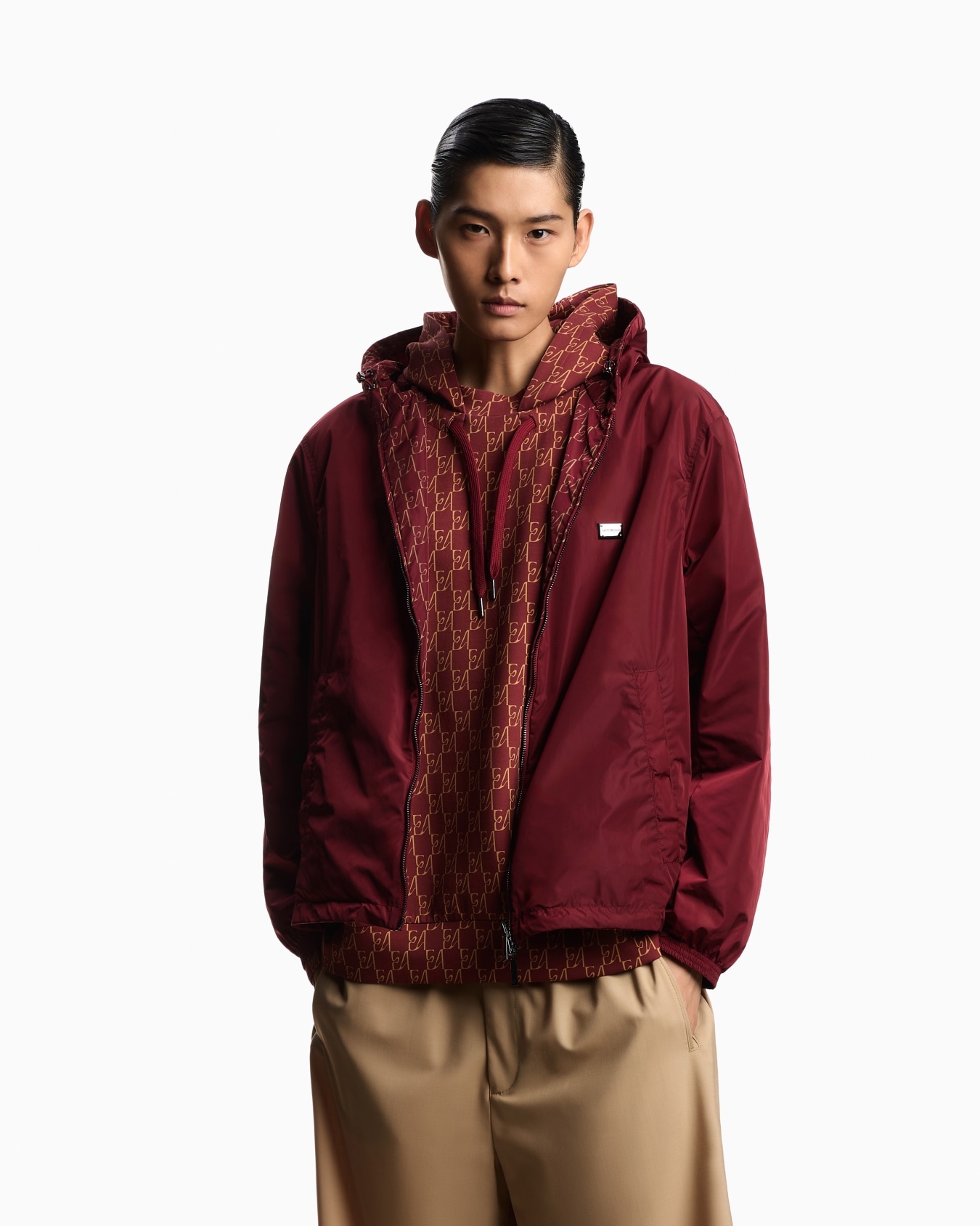 Oversized sweatshirt in cotton double jersey Slide 2