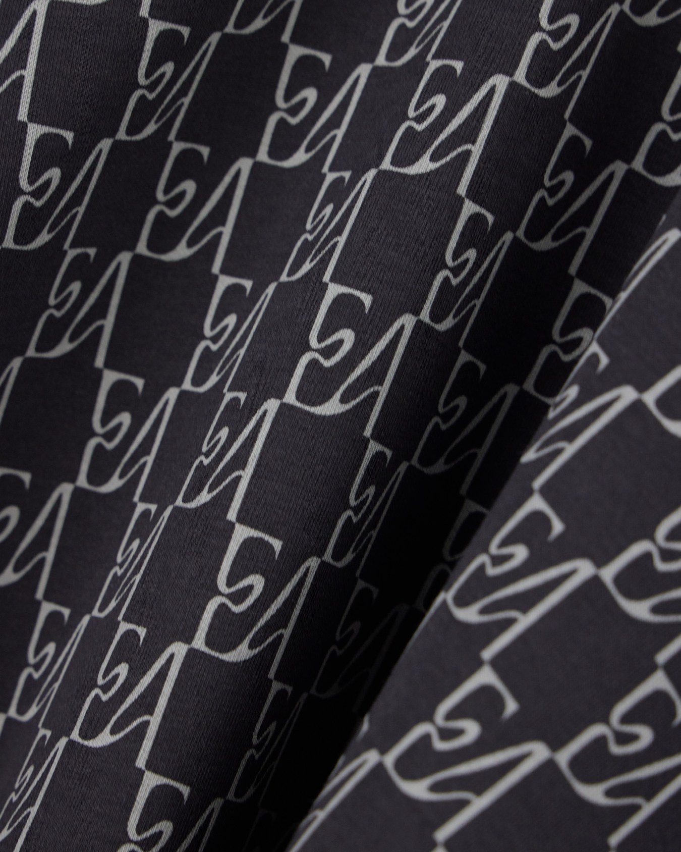 Double jersey hoodie with all-over logo print Slide 2