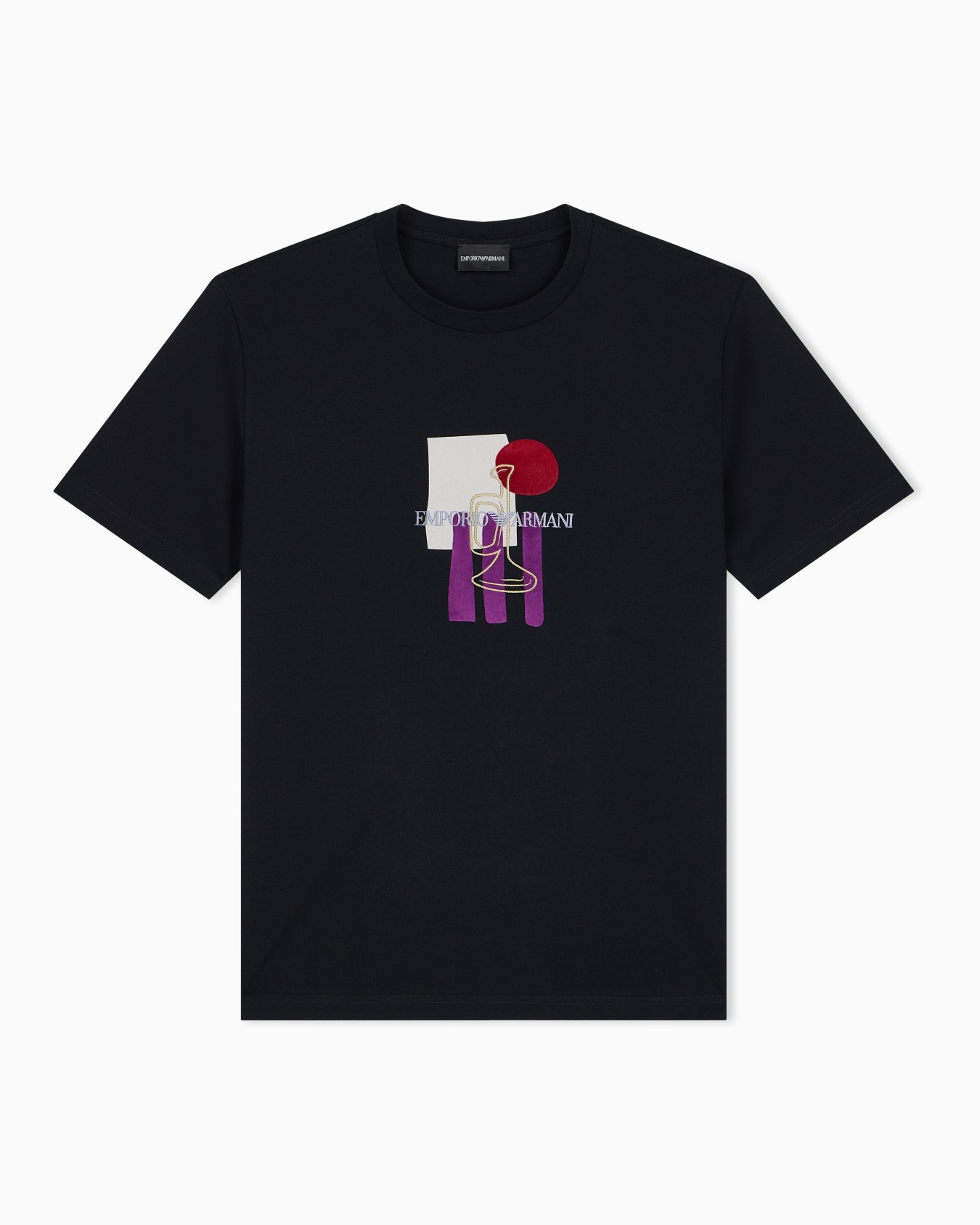 T-shirt en jersey de coton avec motif guitare Diapositive 0