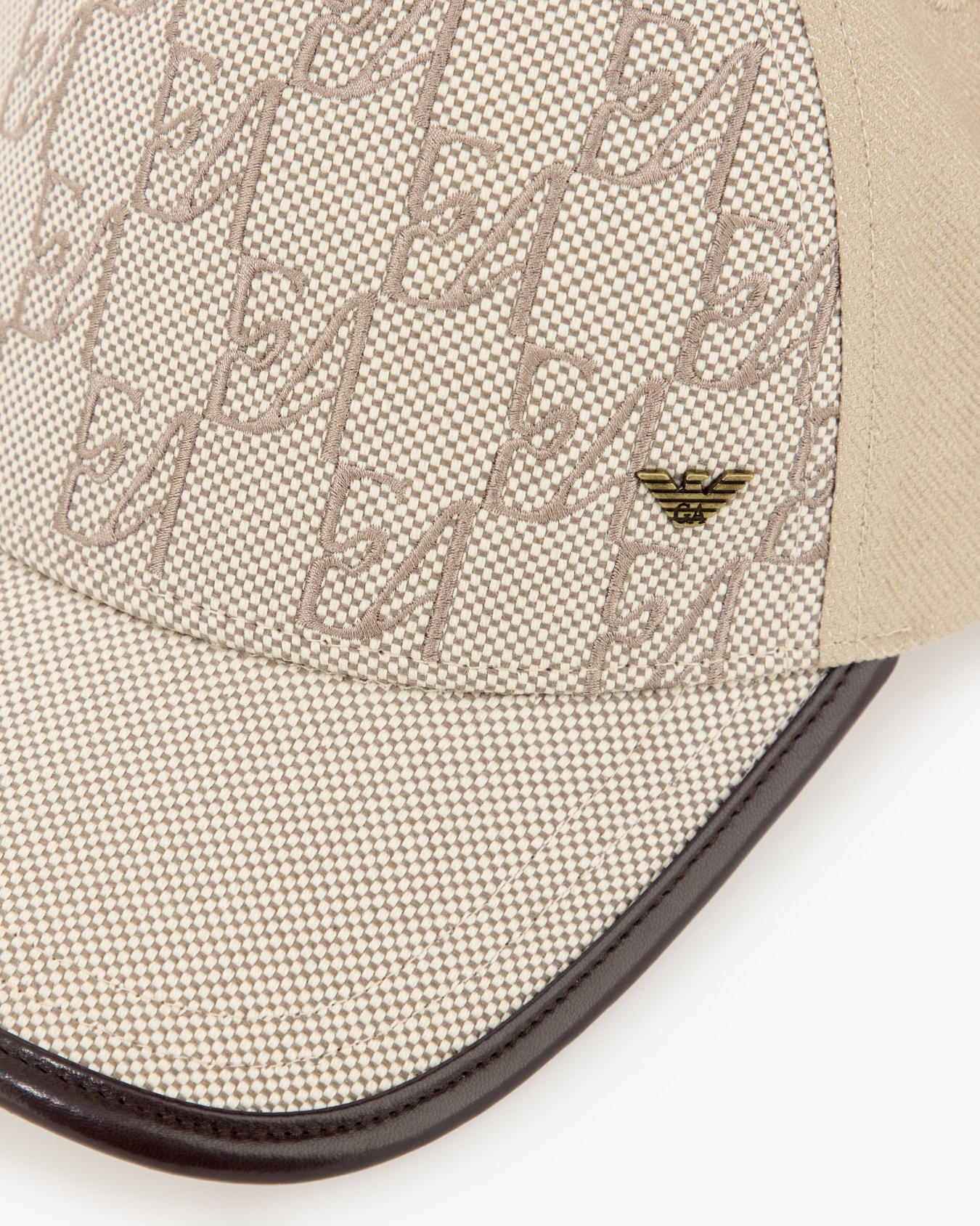 Cappello da baseball regolabile con motivo a monogramma Slide 2