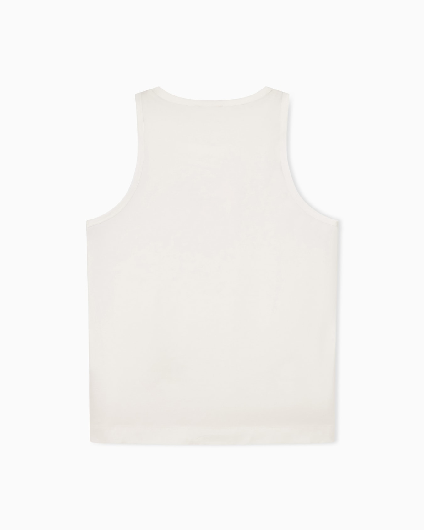 Débardeur en jersey de coton à encolure ronde et logo brodé Diapositive 1