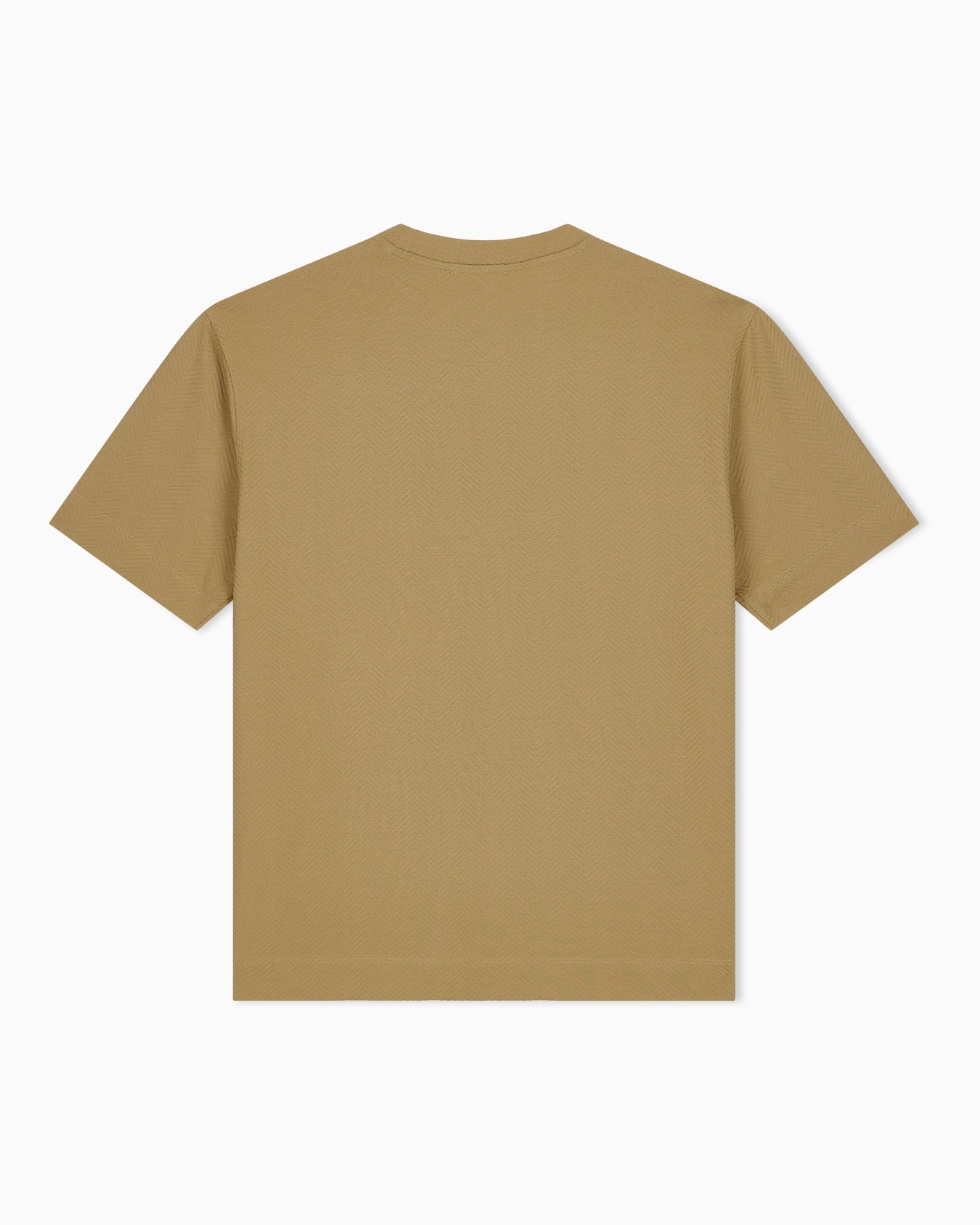 T-shirt in jersey di cotone jacquard a vestibilità regular Slide 1