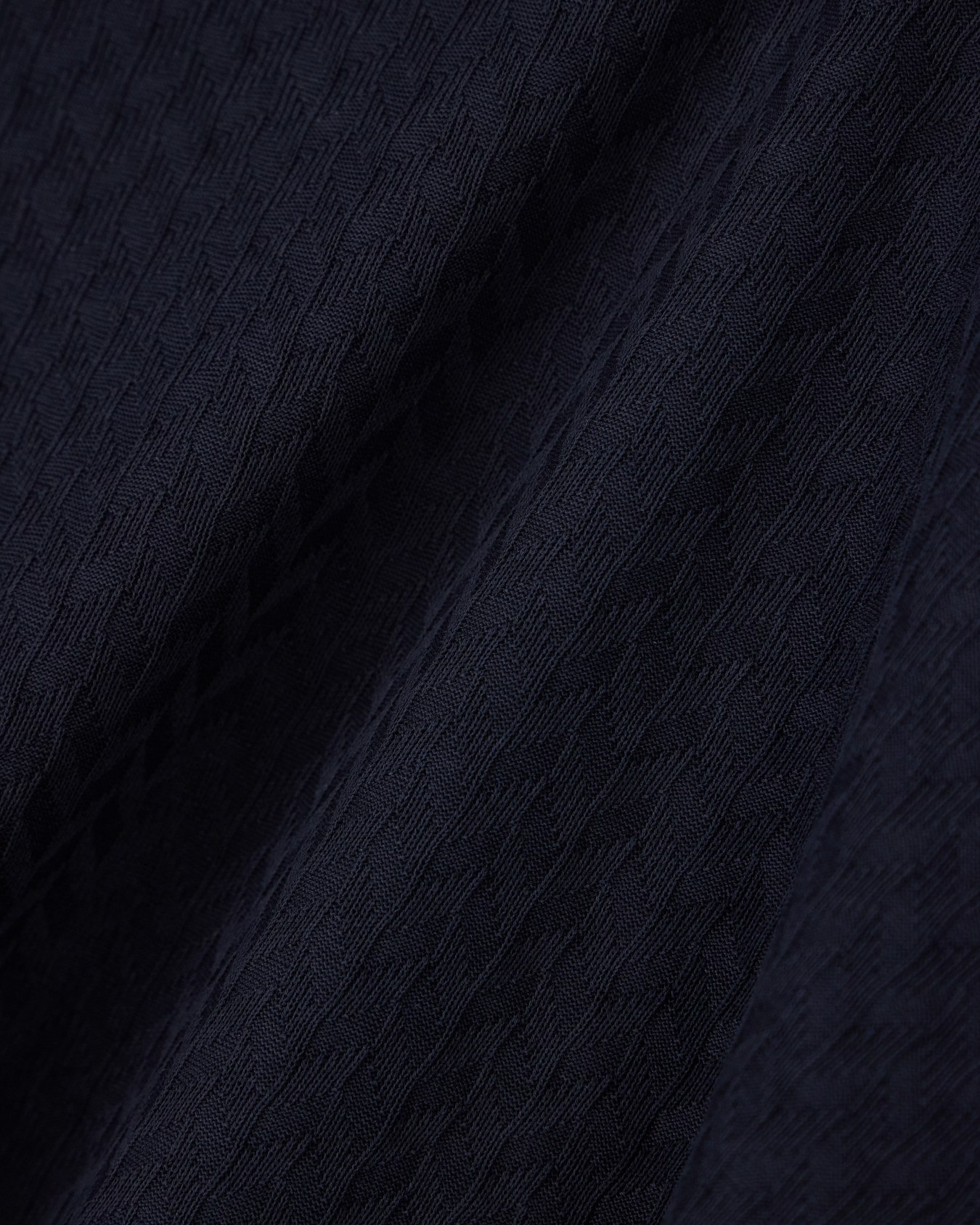 T-shirt in jersey di cotone jacquard a vestibilità regular Slide 2
