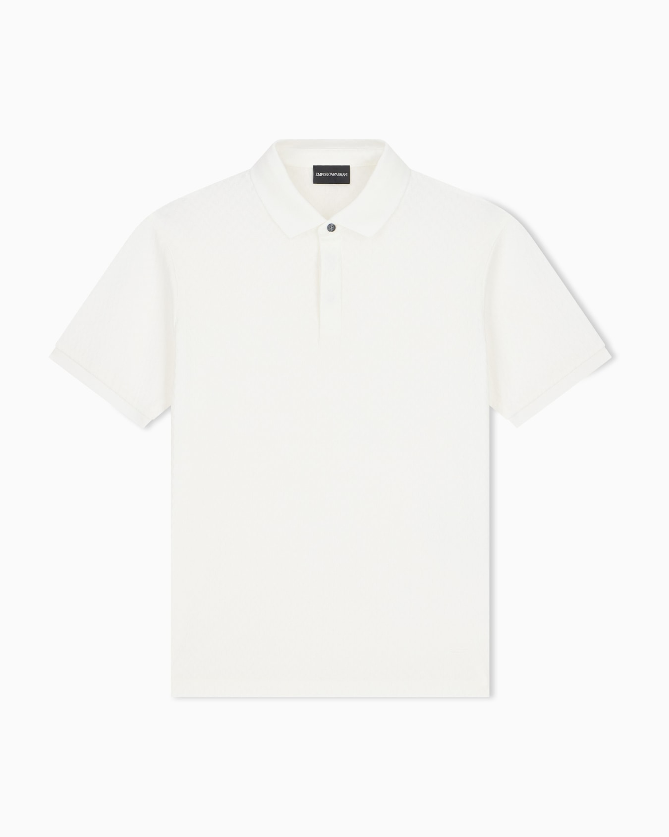 Polo shirt in cotton jacquard jersey with regular fit Slide 0