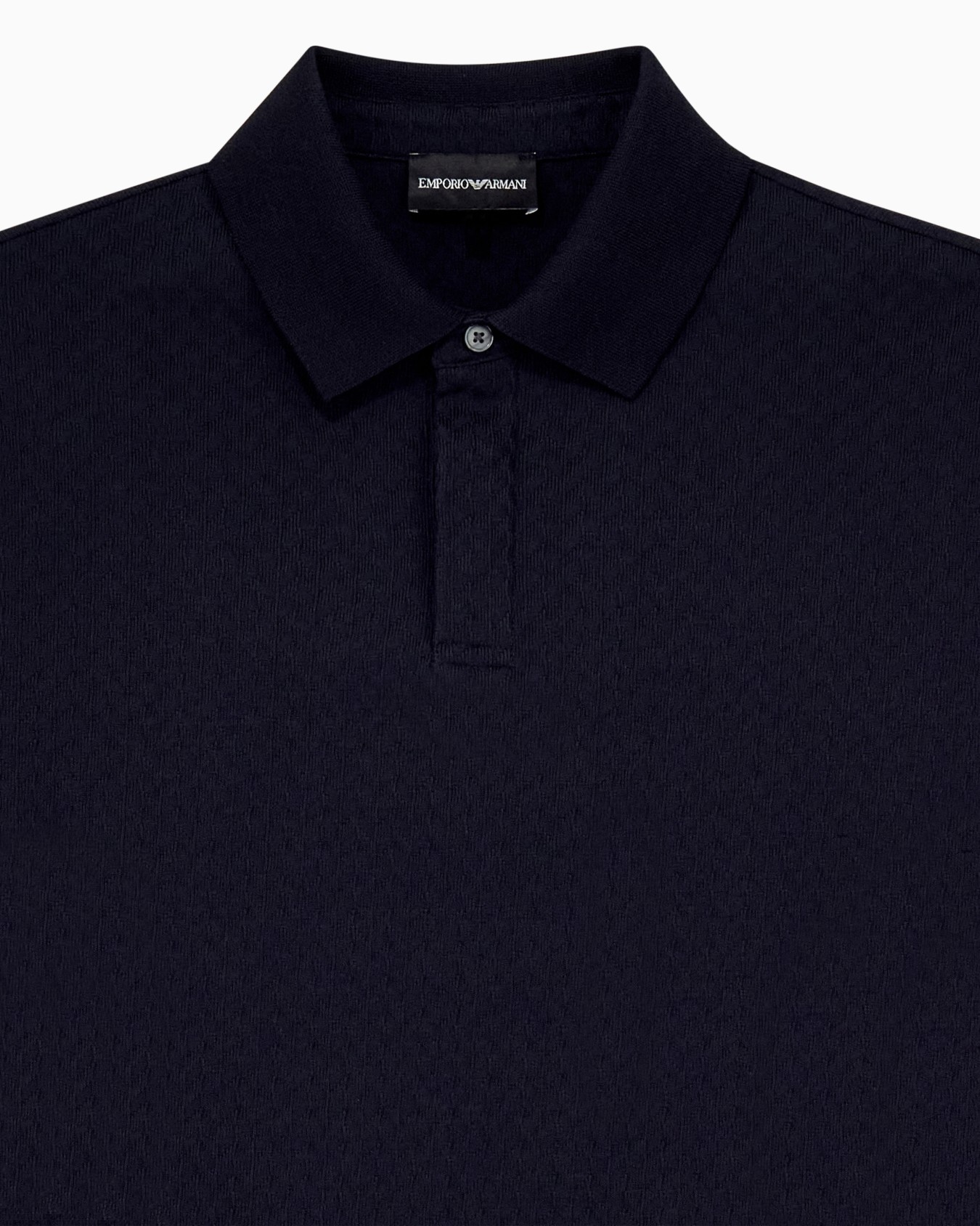Polo shirt in cotton jacquard jersey with regular fit Slide 2