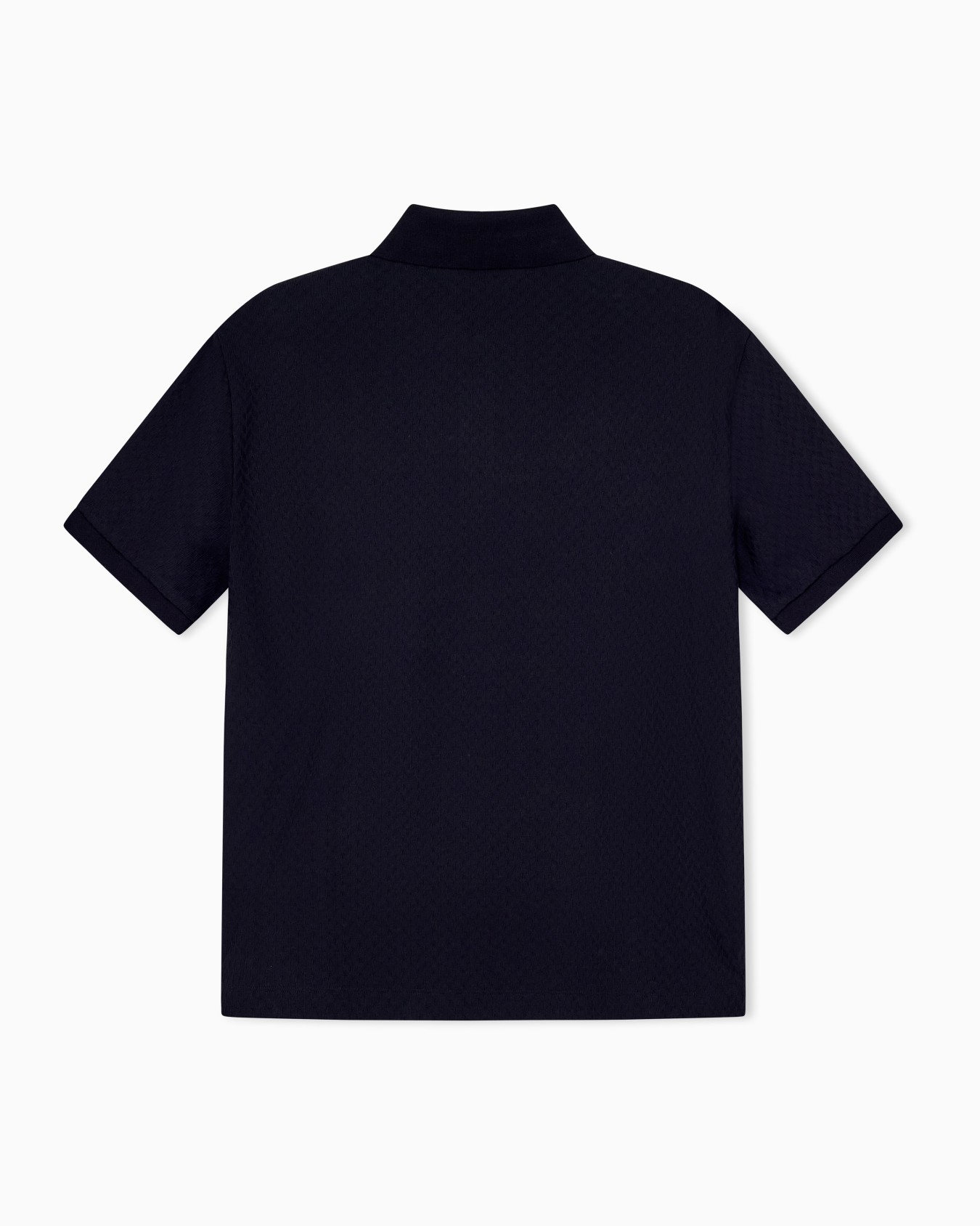 Polo shirt in cotton jacquard jersey with regular fit Slide 1