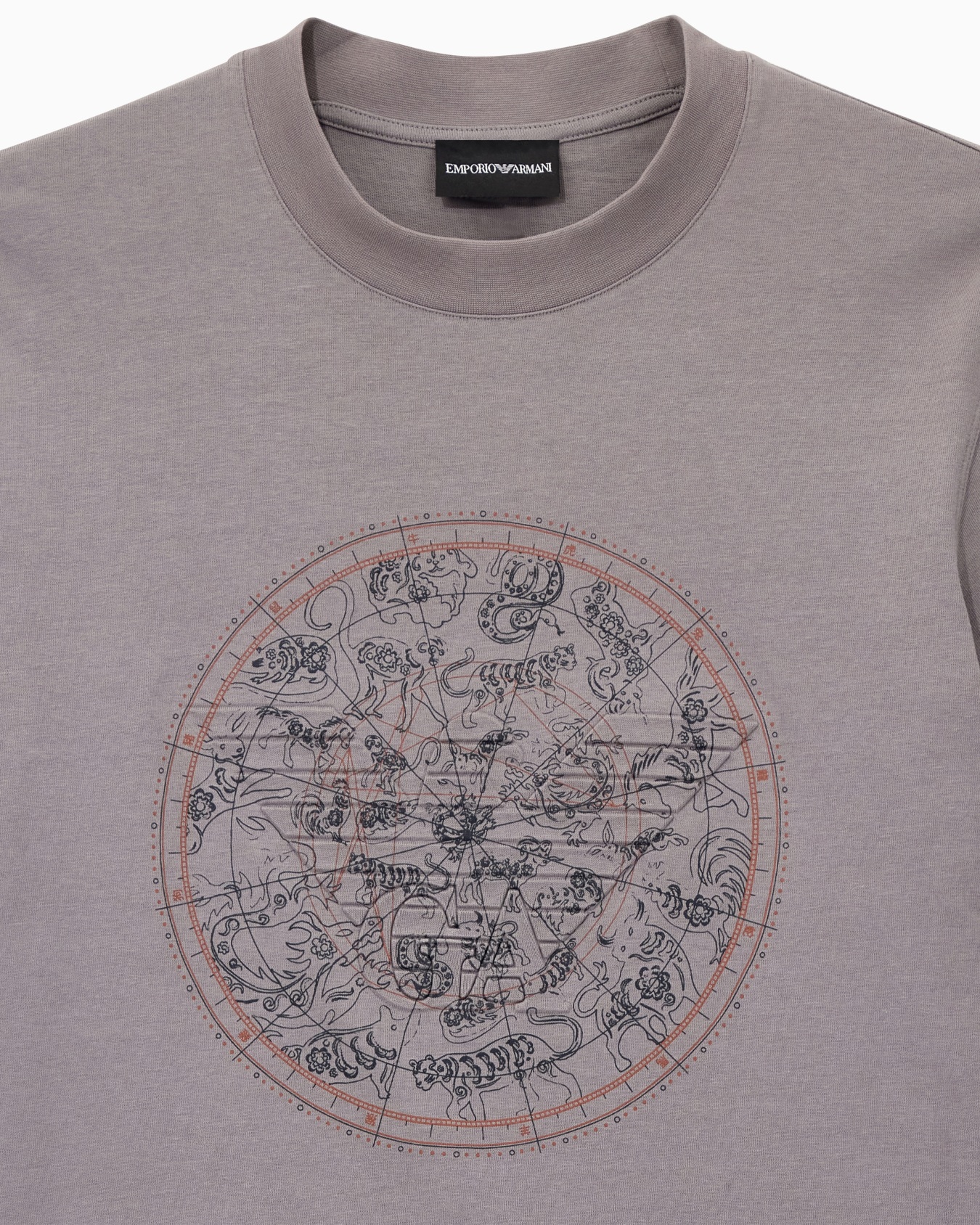 Heavy jersey T-shirt with print and eagle Hong Kong Capsule collection Slide 2