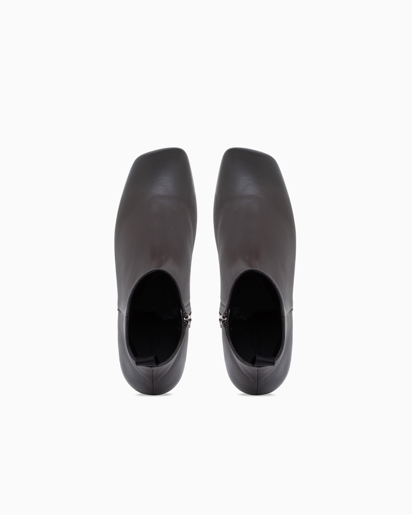 Smooth nappa leather ankle boots with a side zipper Slide 2