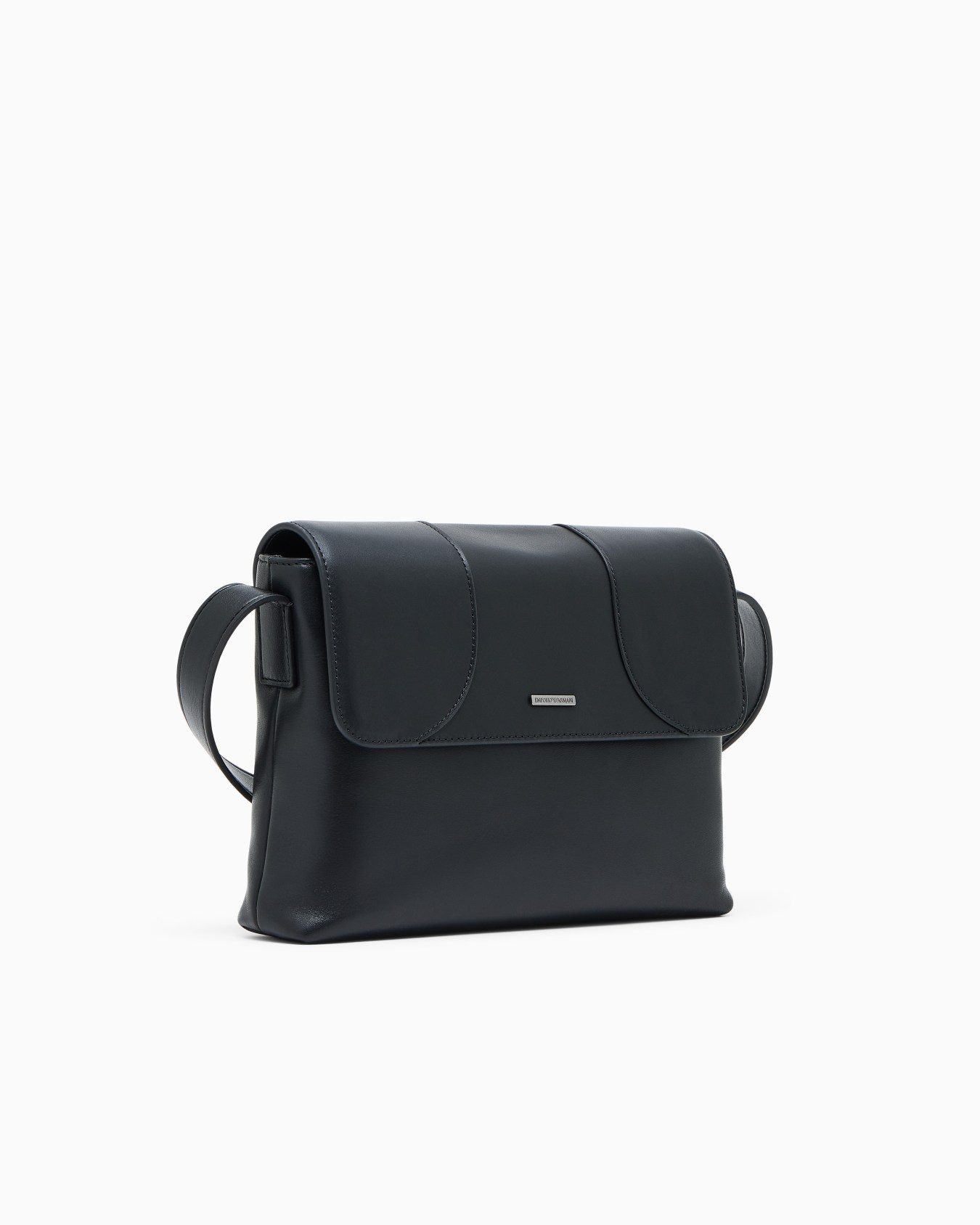 Crossbody bag in leather with magnetic flap closure Slide 1