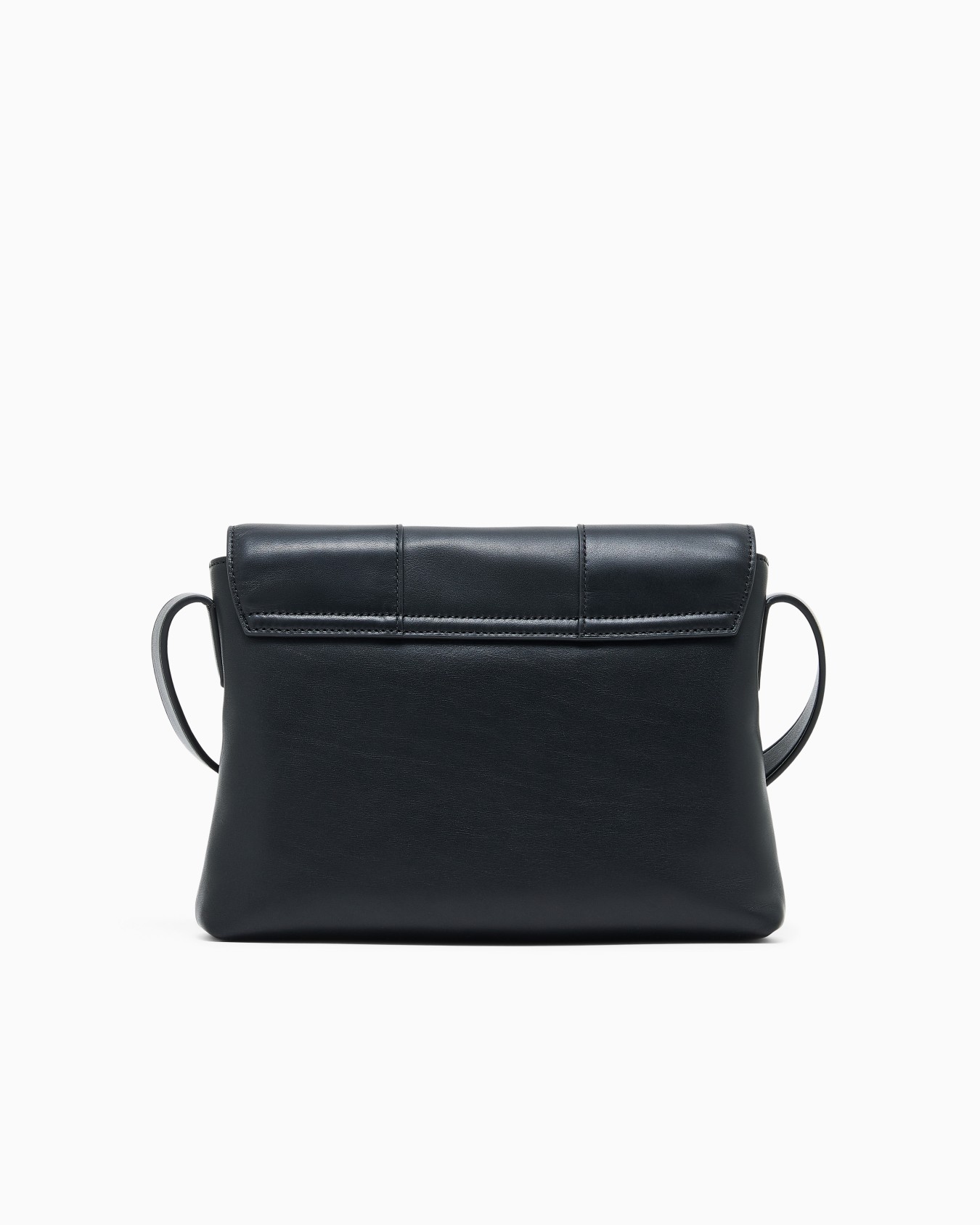 Crossbody bag in leather with magnetic flap closure Slide 2