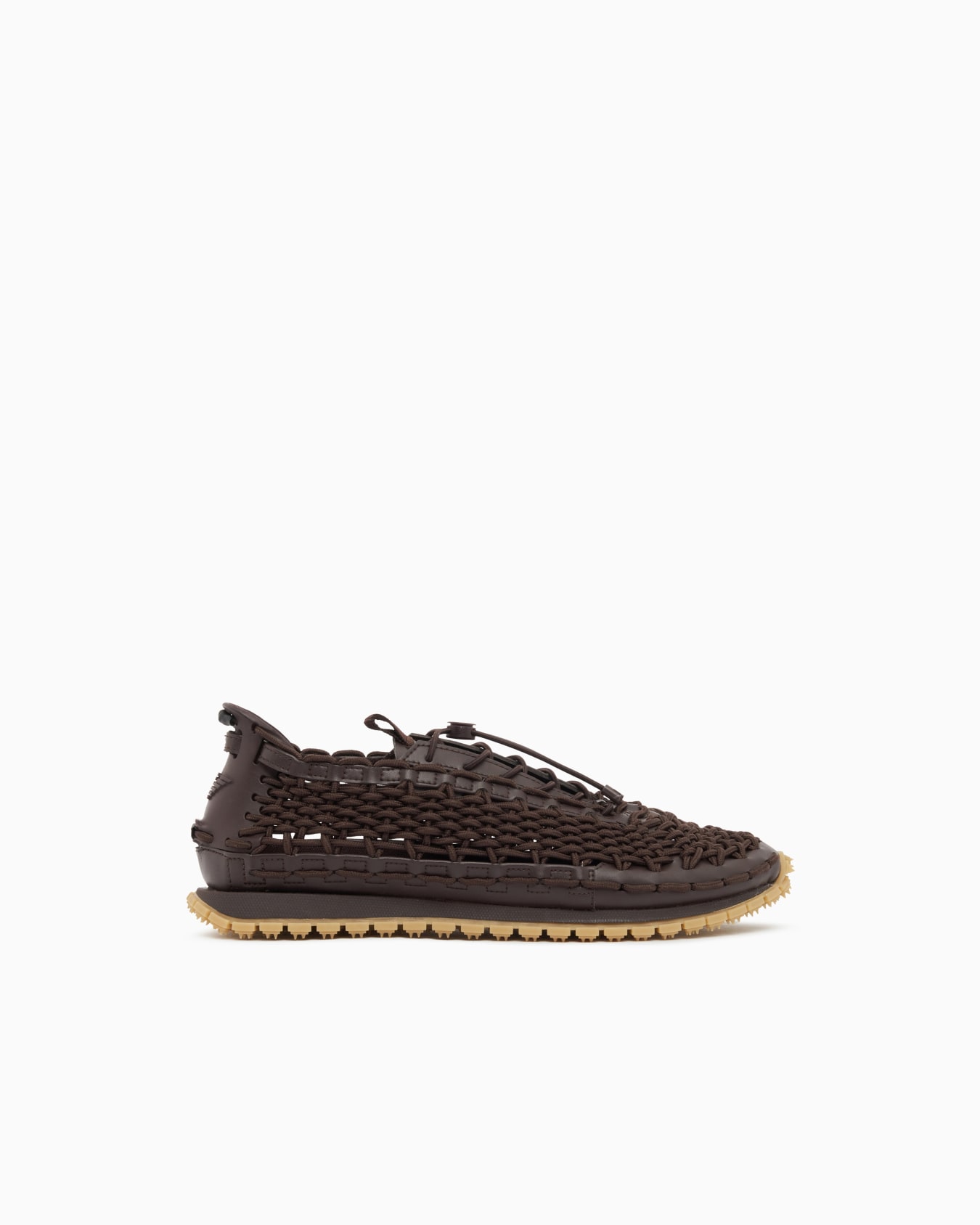 Sneakers with woven design and rugged rubber sole Slide 0