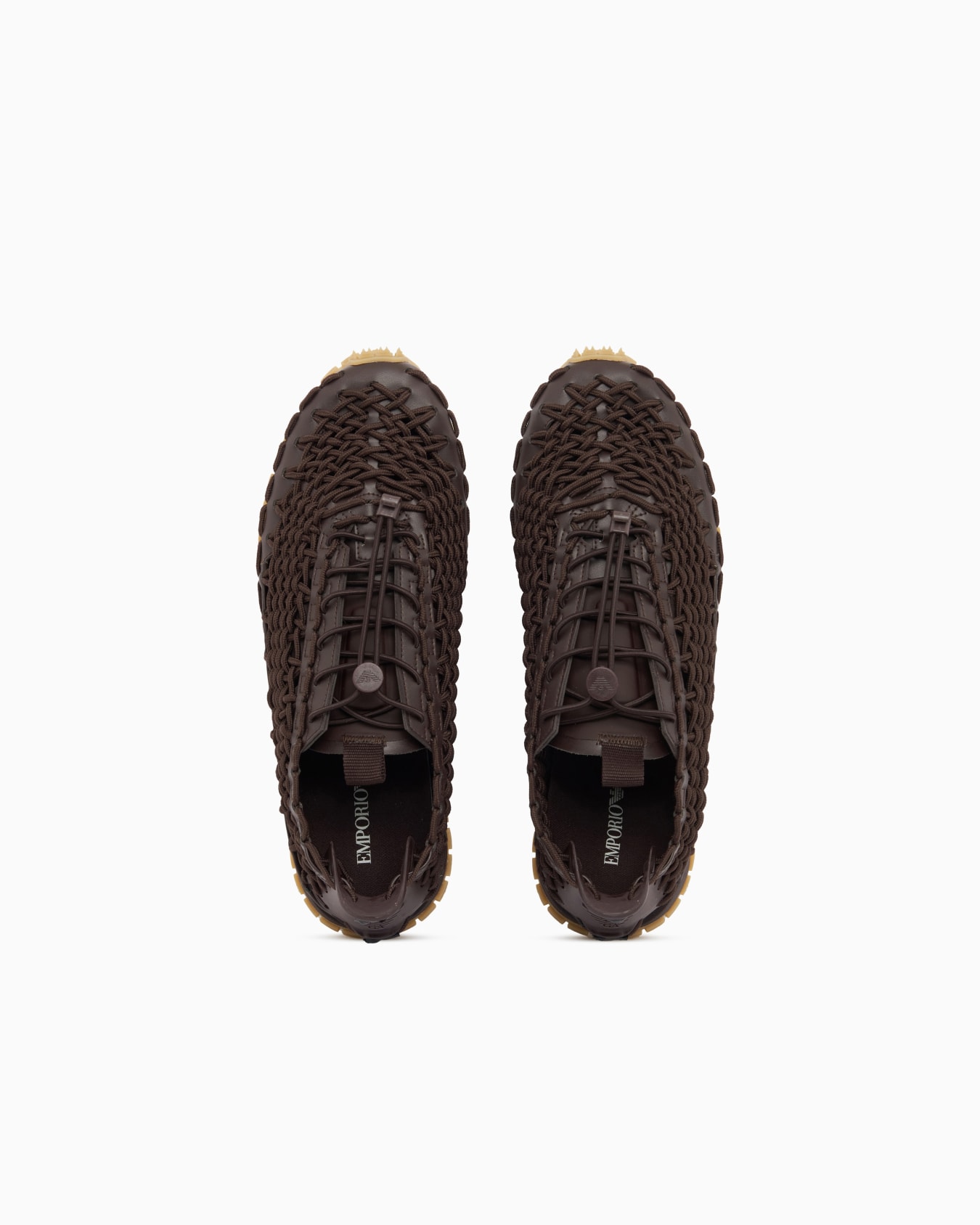 Sneakers with woven design and rugged rubber sole Slide 2