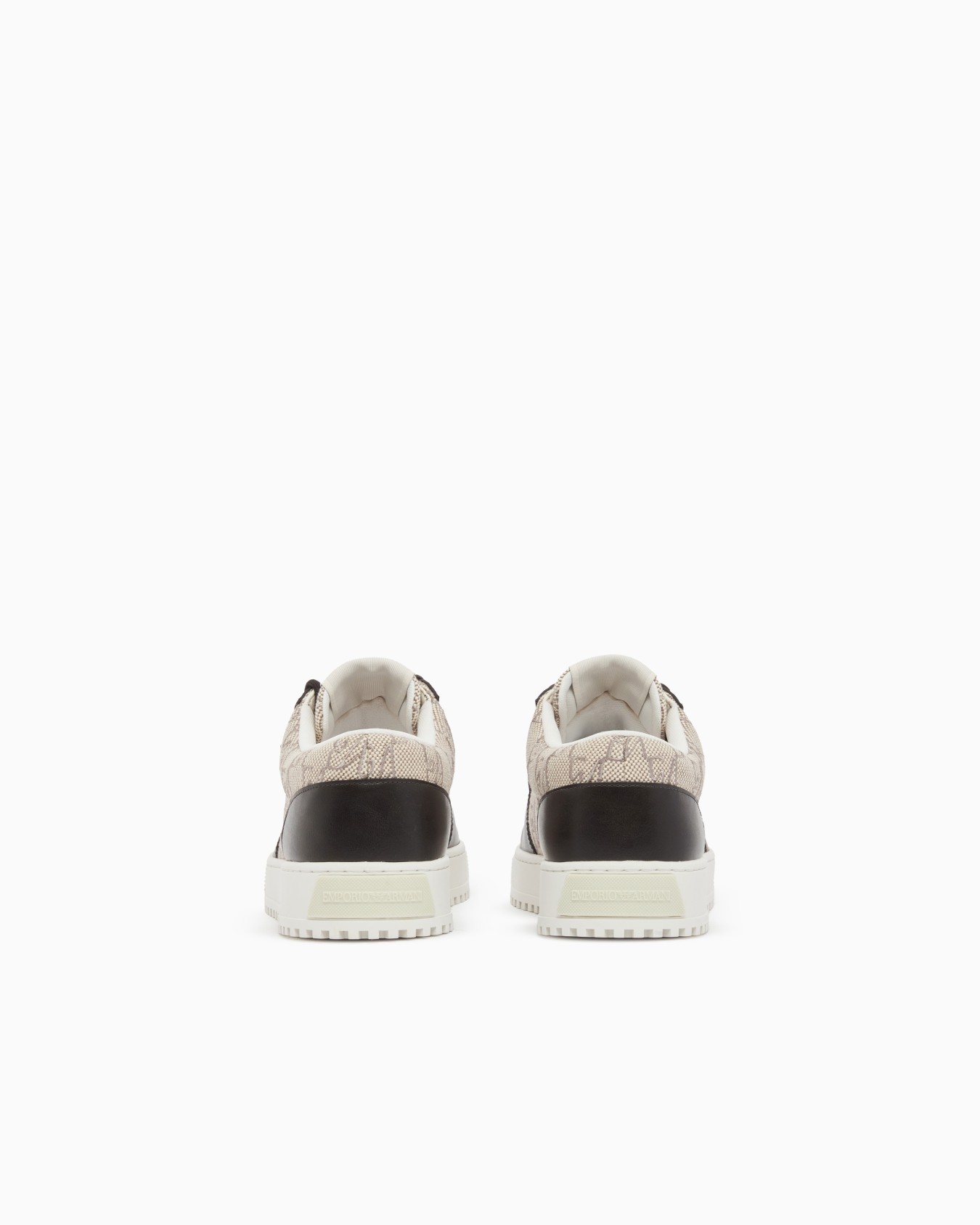 Sneakers in canvas with a logo pattern and lace-up closure Slide 3