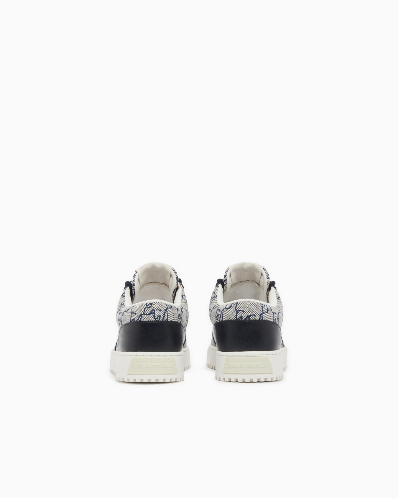 Sneakers in canvas with a logo pattern and lace-up closure Slide 3