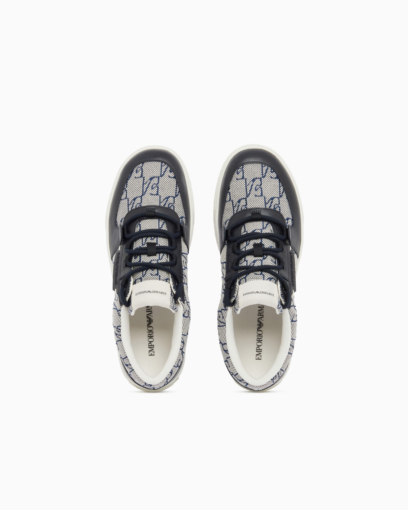 Sneakers in canvas with a logo pattern and lace-up closure Slide 2