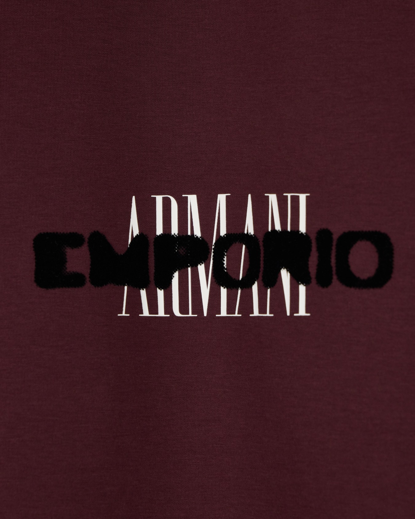 Double jersey sweatshirt with contrasting logo Slide 2