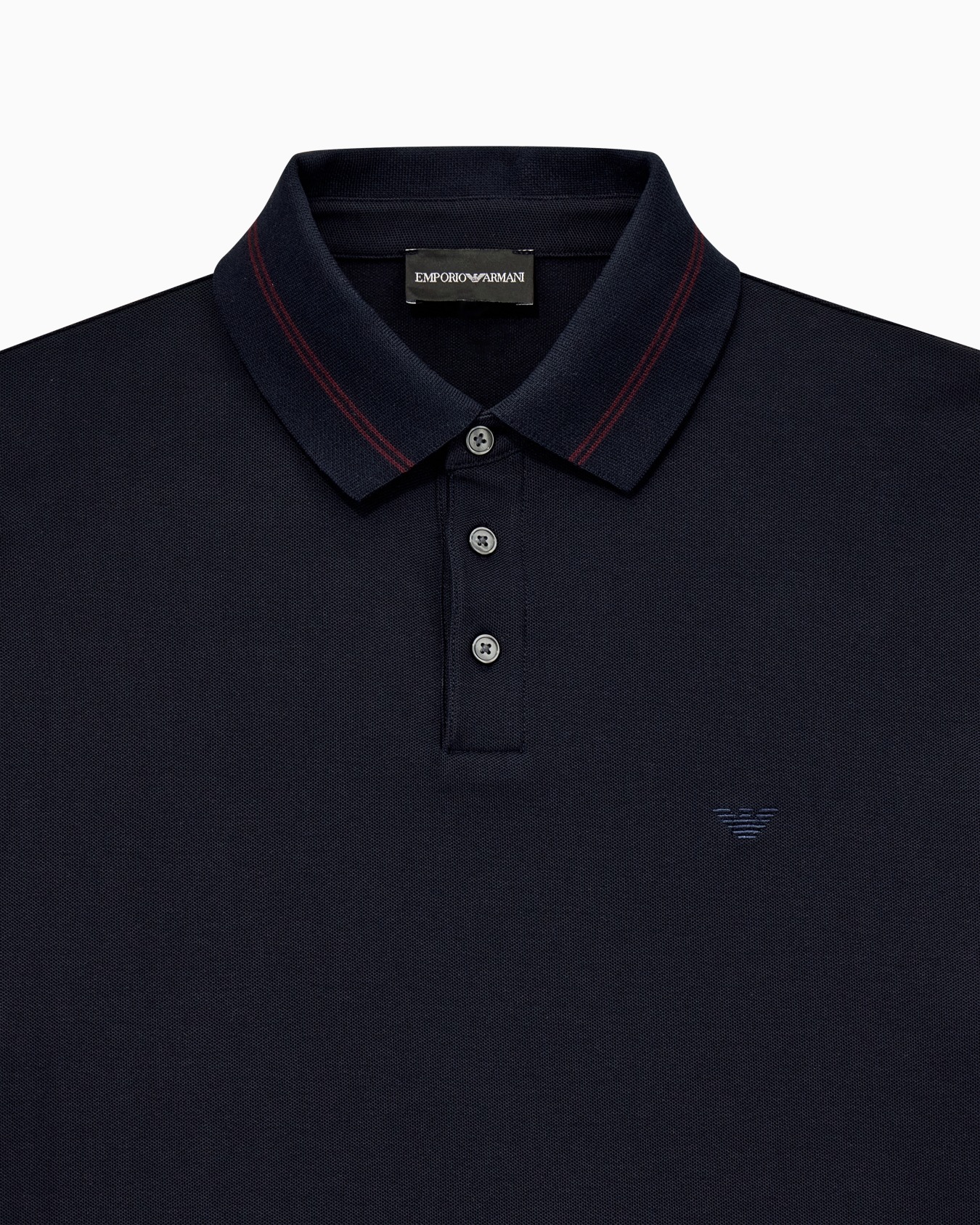 Polo de punto piqué de algodón con corte regular Diapositiva 2