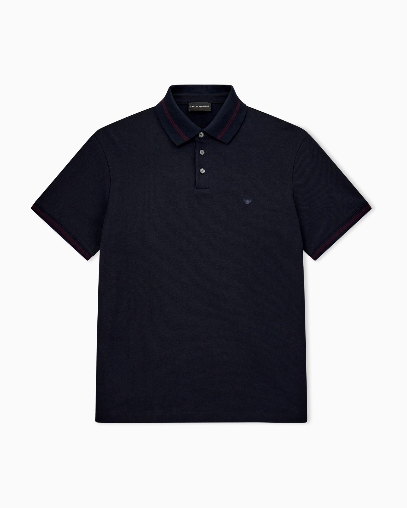 Polo de punto piqué de algodón con corte regular Diapositiva 0