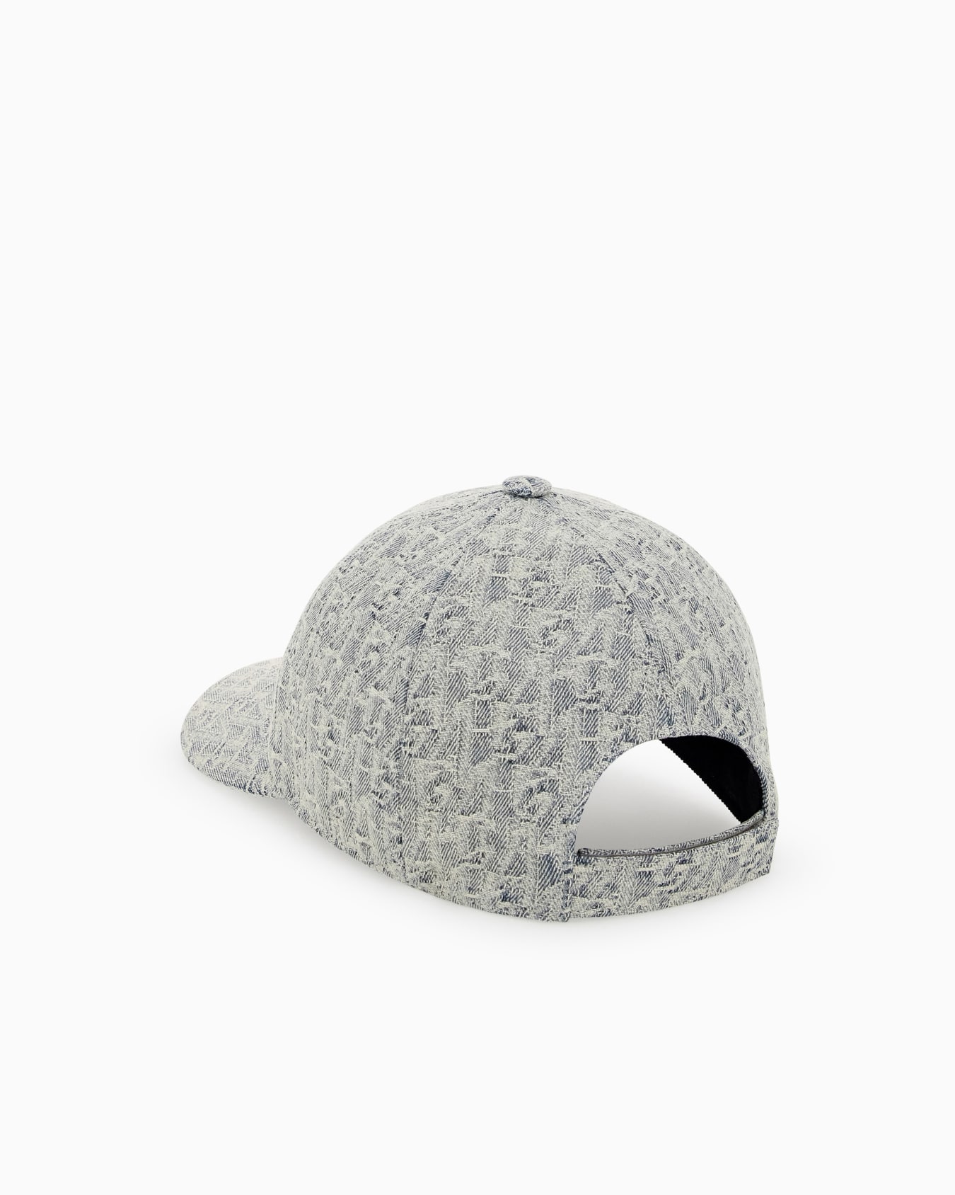 Casquette de baseball en denim de coton à monogramme Diapositive 1