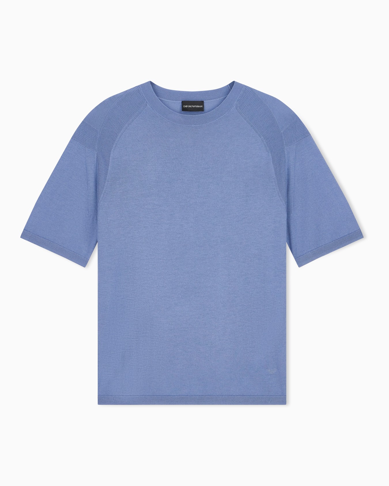 Pullover with regular fit in lyocell virgin wool and silk Slide 0