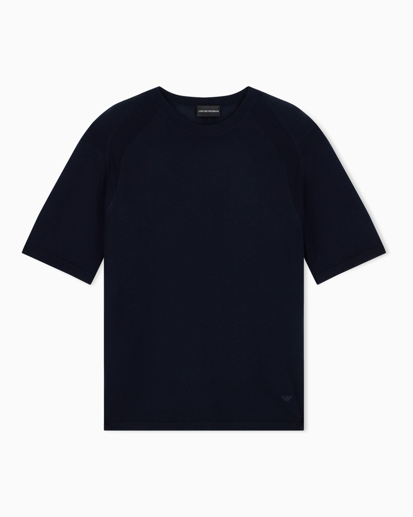Pullover with regular fit in lyocell virgin wool and silk Slide 0