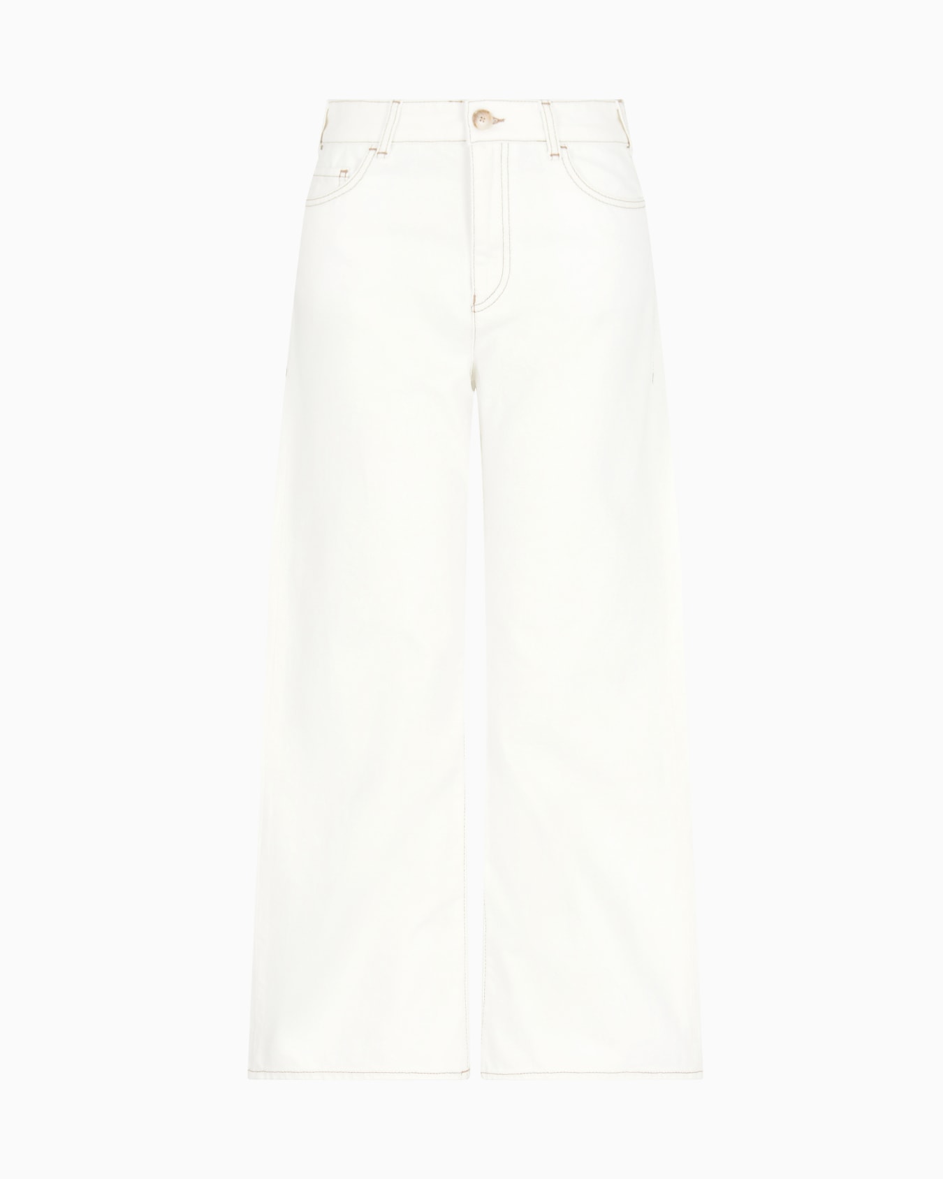 J33 mid-rise, cropped wide-leg jeans in garment-dyed bull Slide 0
