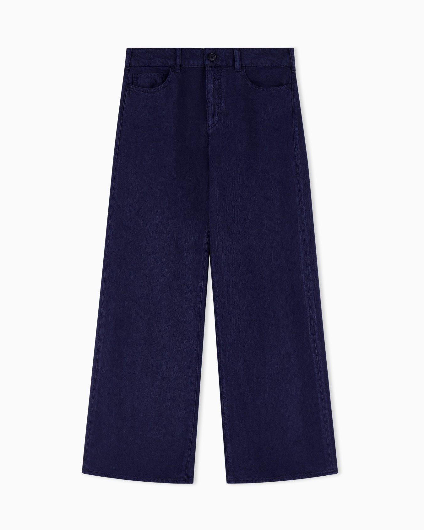 J33 regular-fit garment-dyed trousers in linen and Lyocell Slide 0