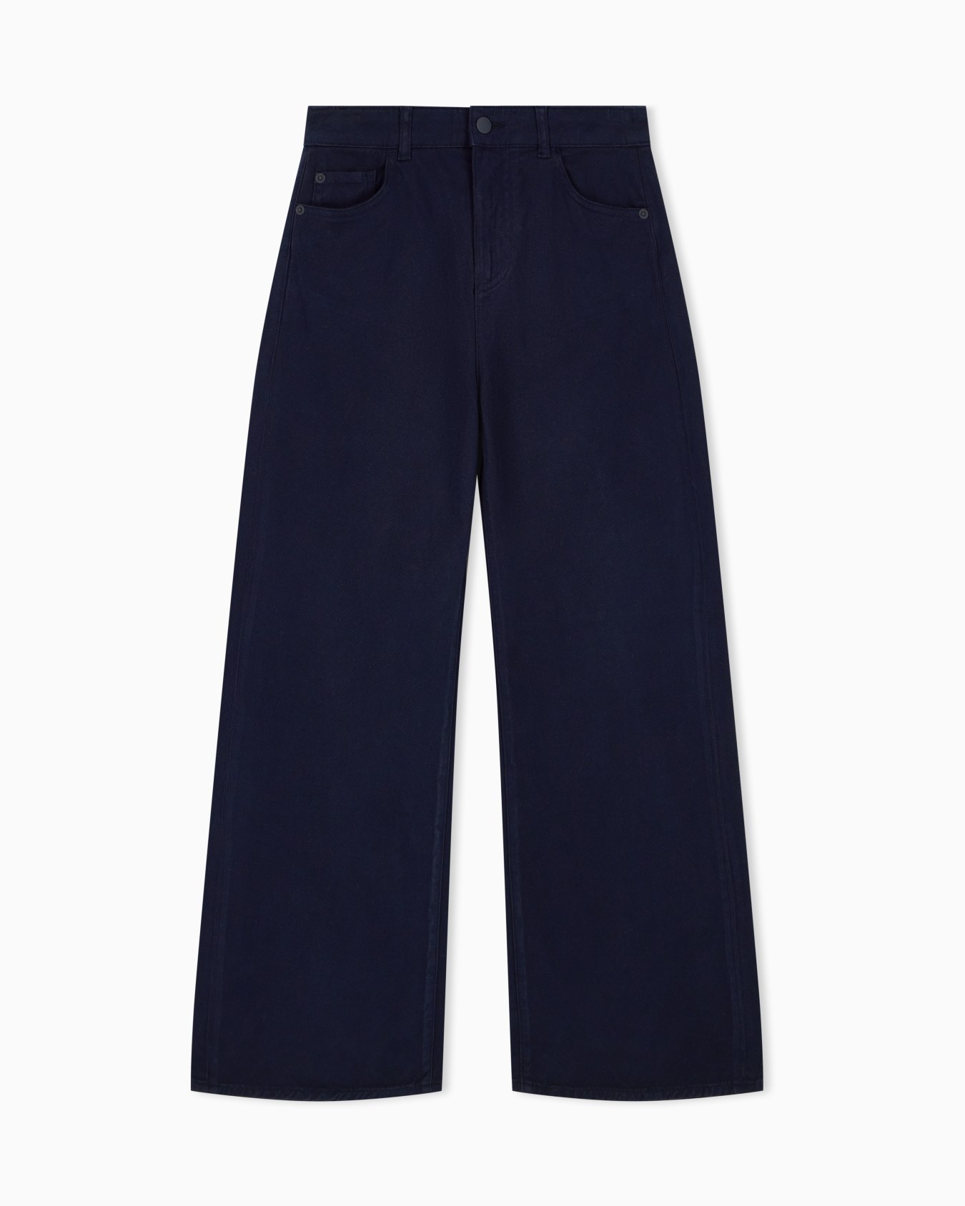 J33 Mid-rise, cropped wide-leg jeans in garment-dyed stretch drill Slide 0