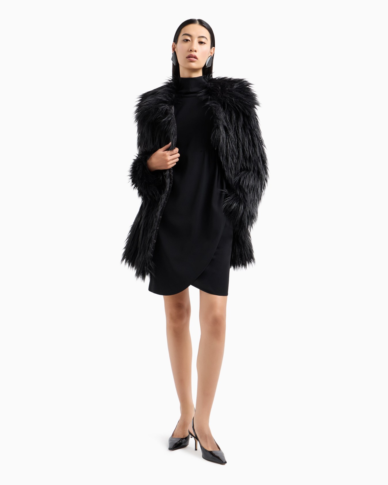 Kleid mit Rollkragen und Tulpensaum aus Techno-Cady Folie 3