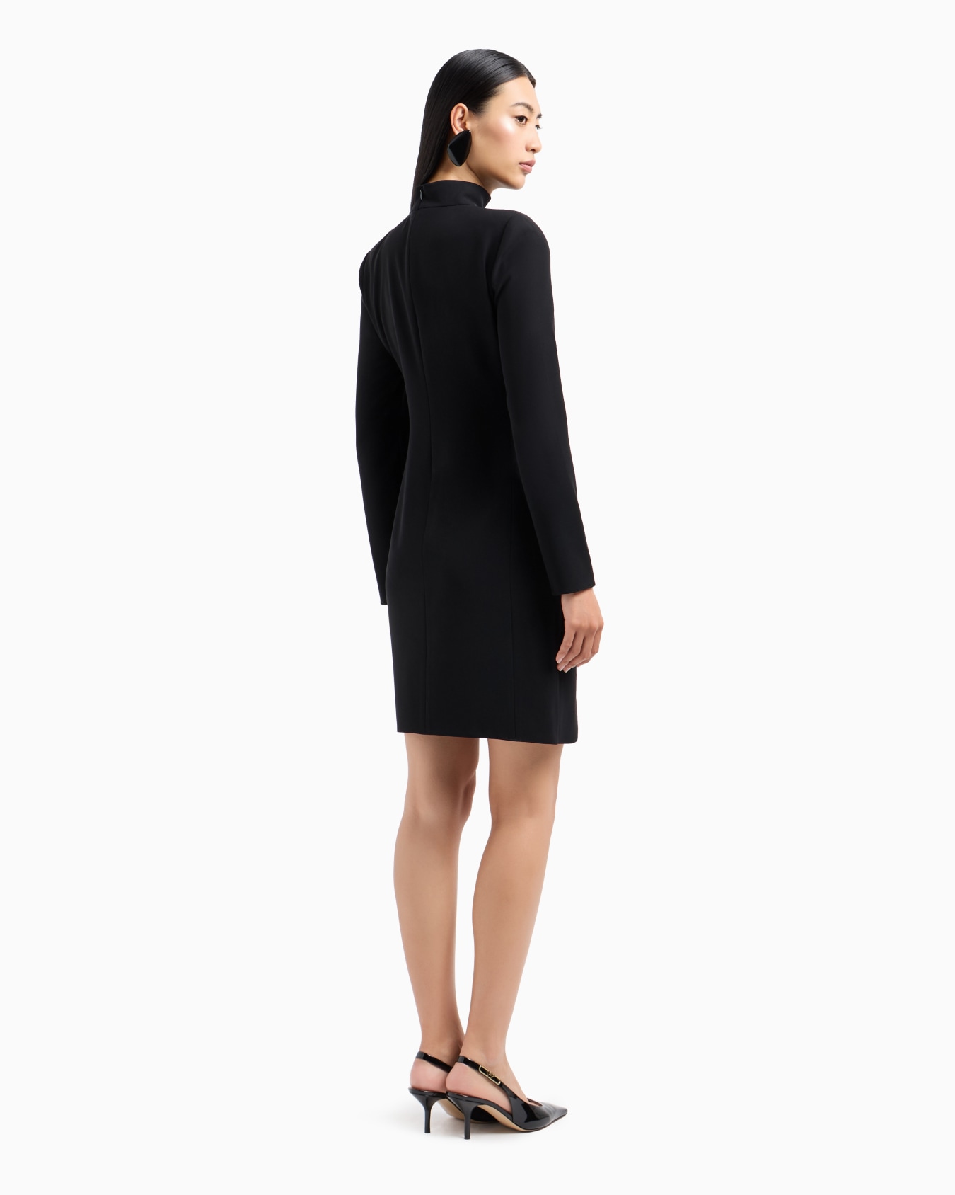 Kleid mit Rollkragen und Tulpensaum aus Techno-Cady Folie 2