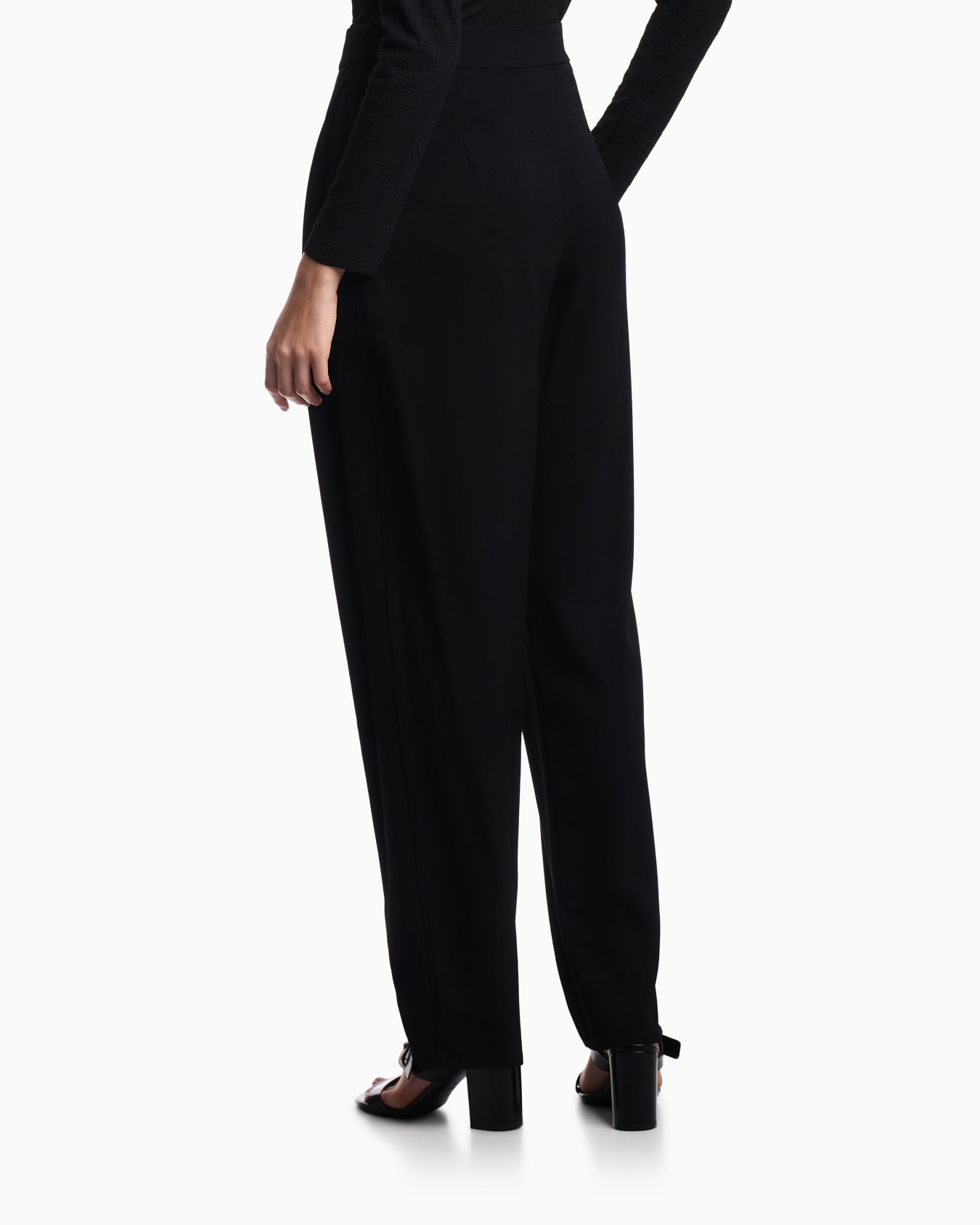 Washed twill side-pleat trousers Slide 2