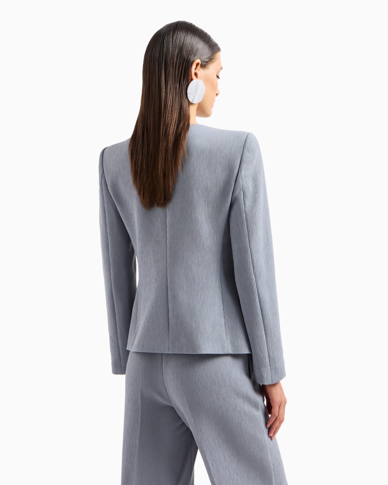 Veste en tissu technique stretch avec nervures et rose en satin Diapositive 2