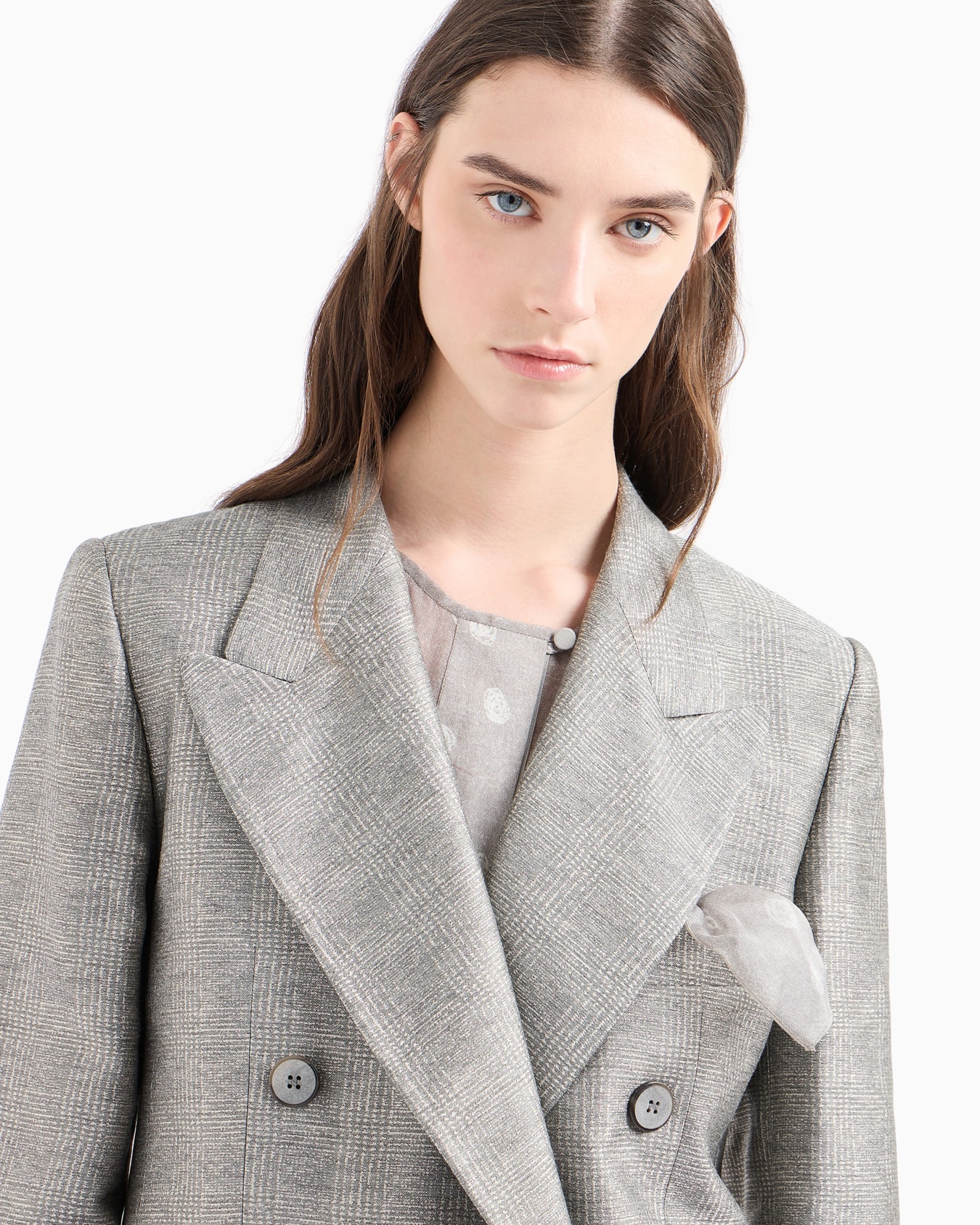 Doppelreihiger Blazer der Icon-Sonderkollektion aus Viskose und mit Prince-of-Wales-Karomuster Folie 5