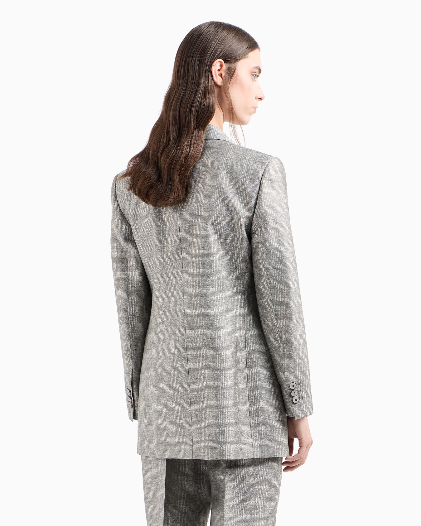 Doppelreihiger Blazer der Icon-Sonderkollektion aus Viskose und mit Prince-of-Wales-Karomuster Folie 3