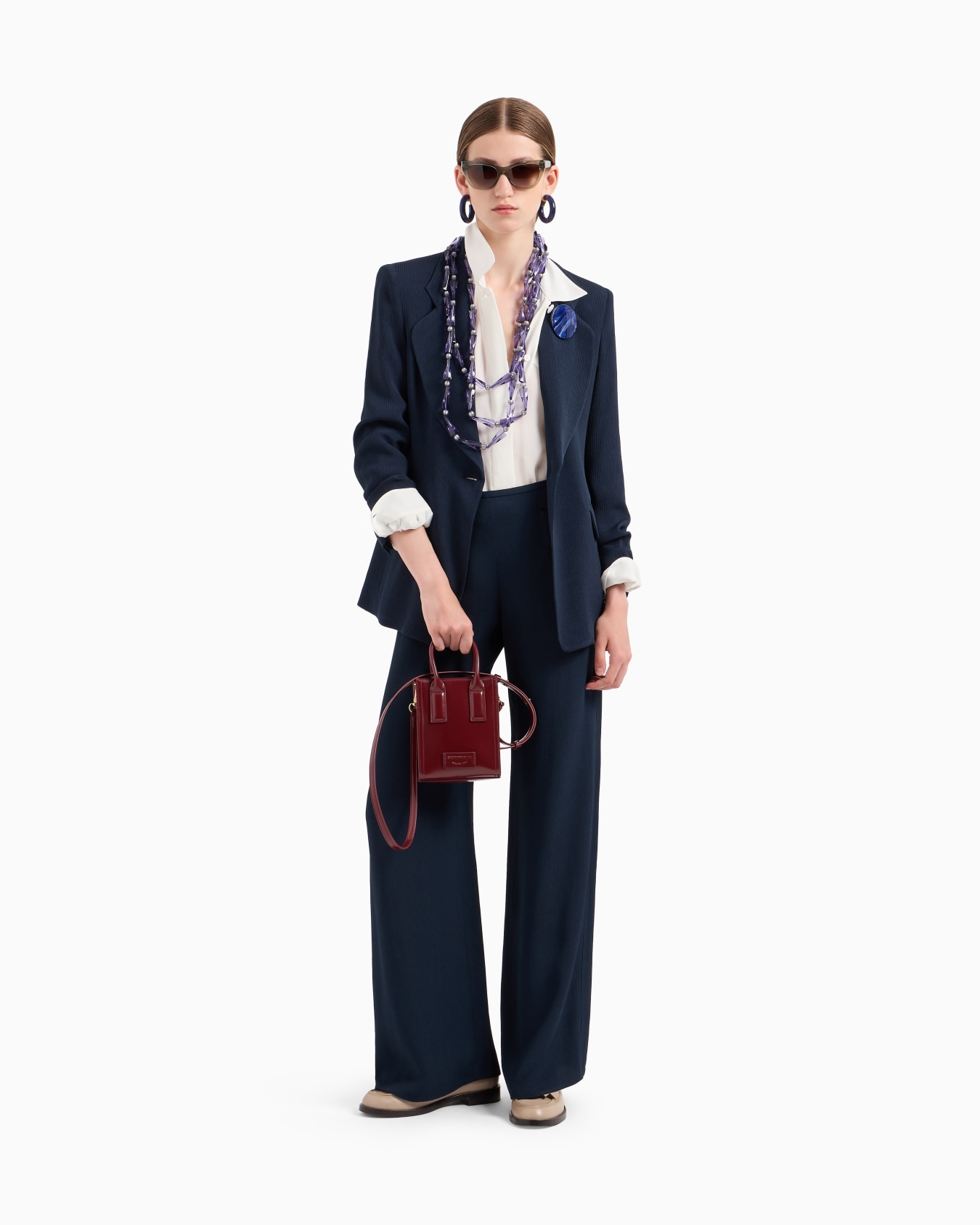 Icon silk double georgette shirt Slide 1