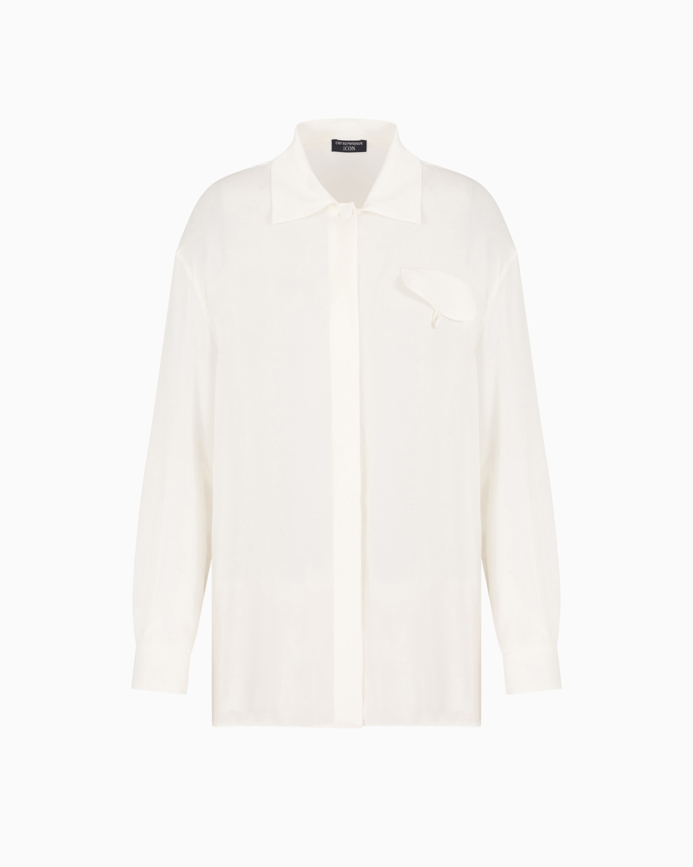 Icon silk double georgette shirt Slide 0