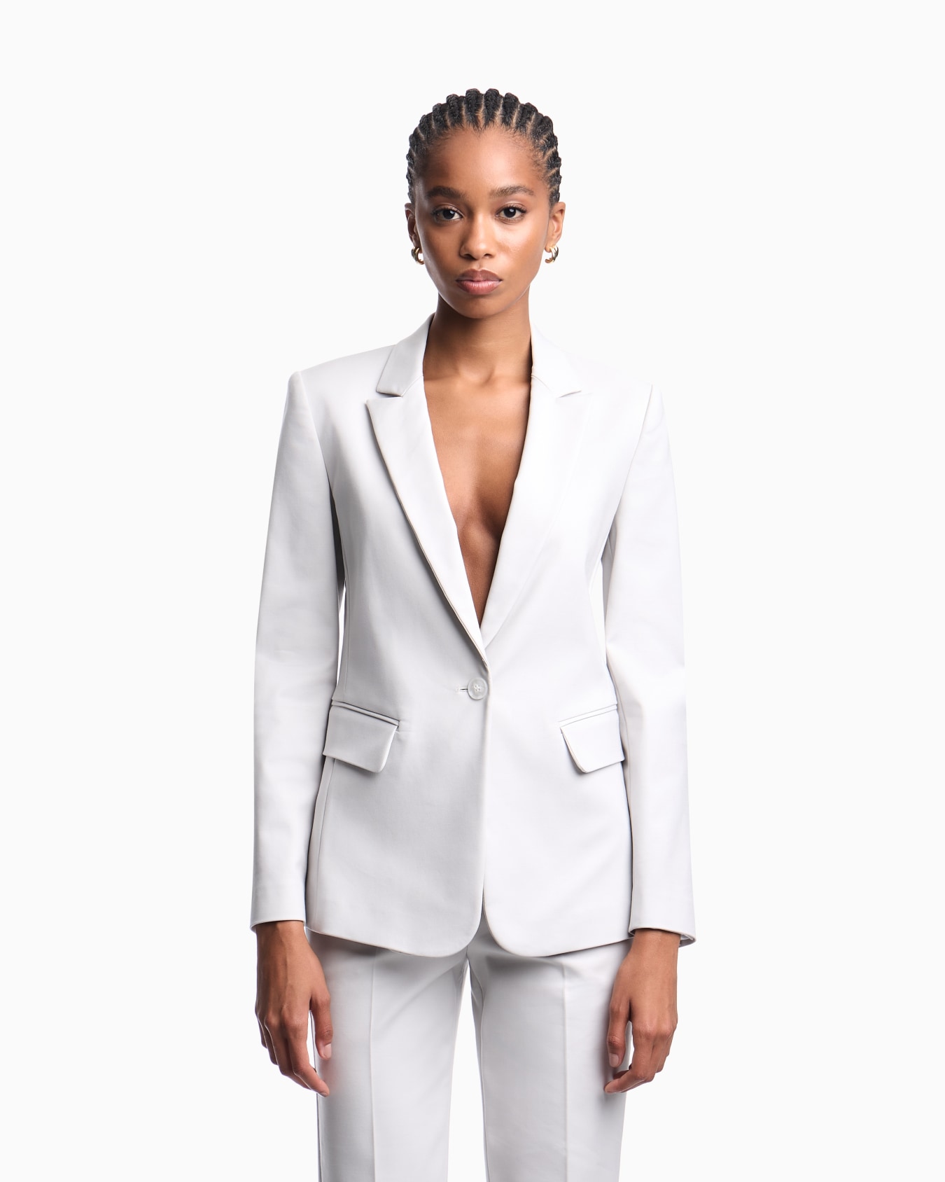 Americana de algodón elástico compacto de un solo botón US Exclusive Diapositiva 3