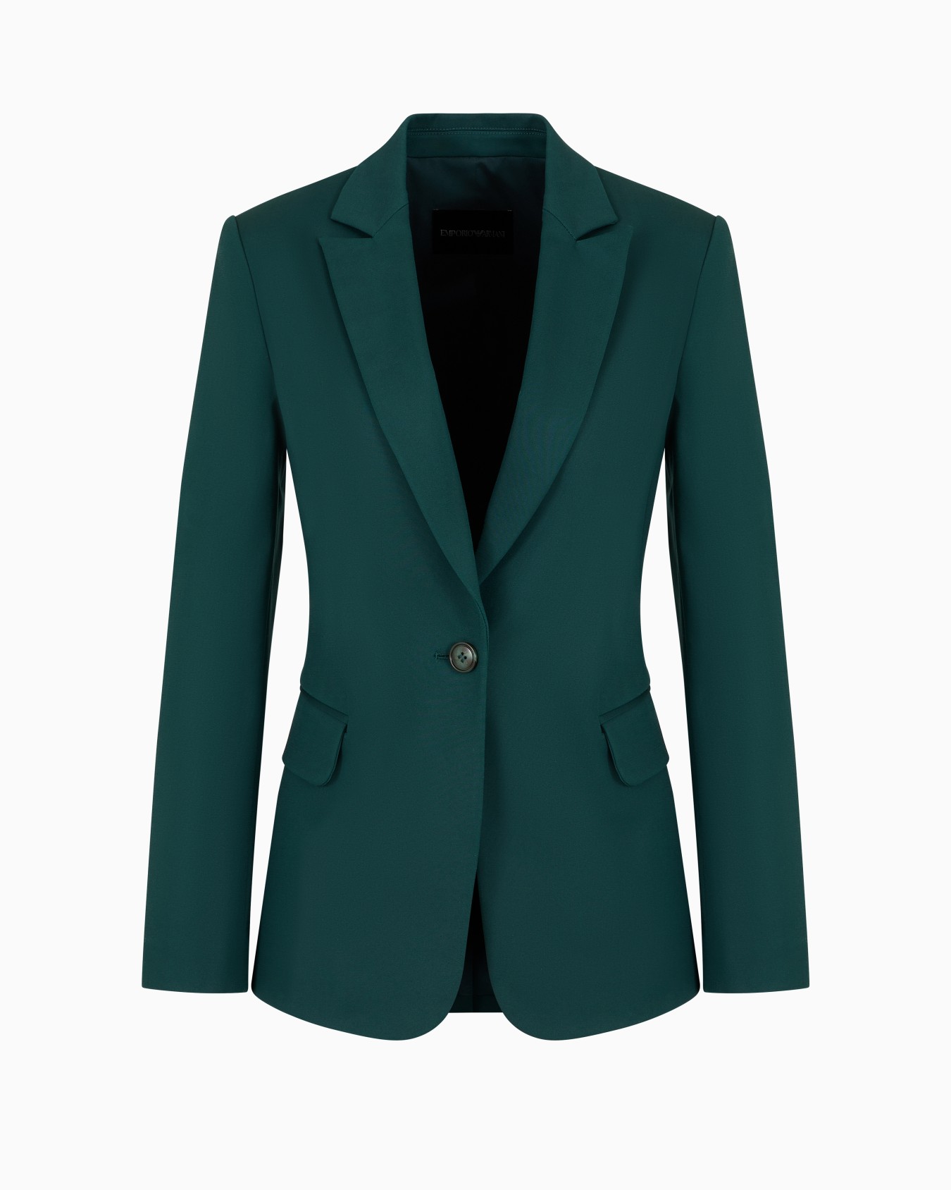 US Exclusive compact stretch-cotton single-breasted jacket Diapositiva 0