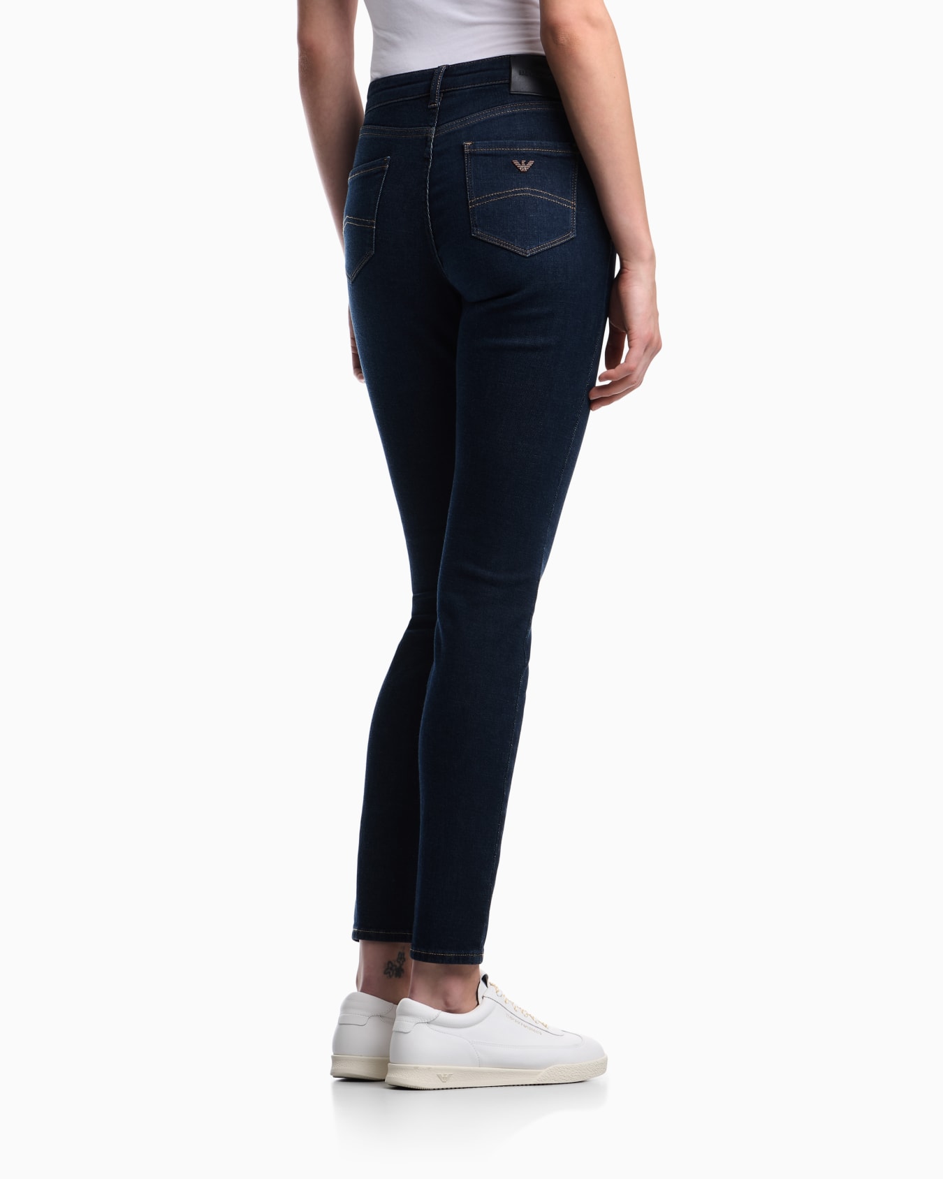 J20 worn-look, stretch-denim skinny jeans  Slide 3