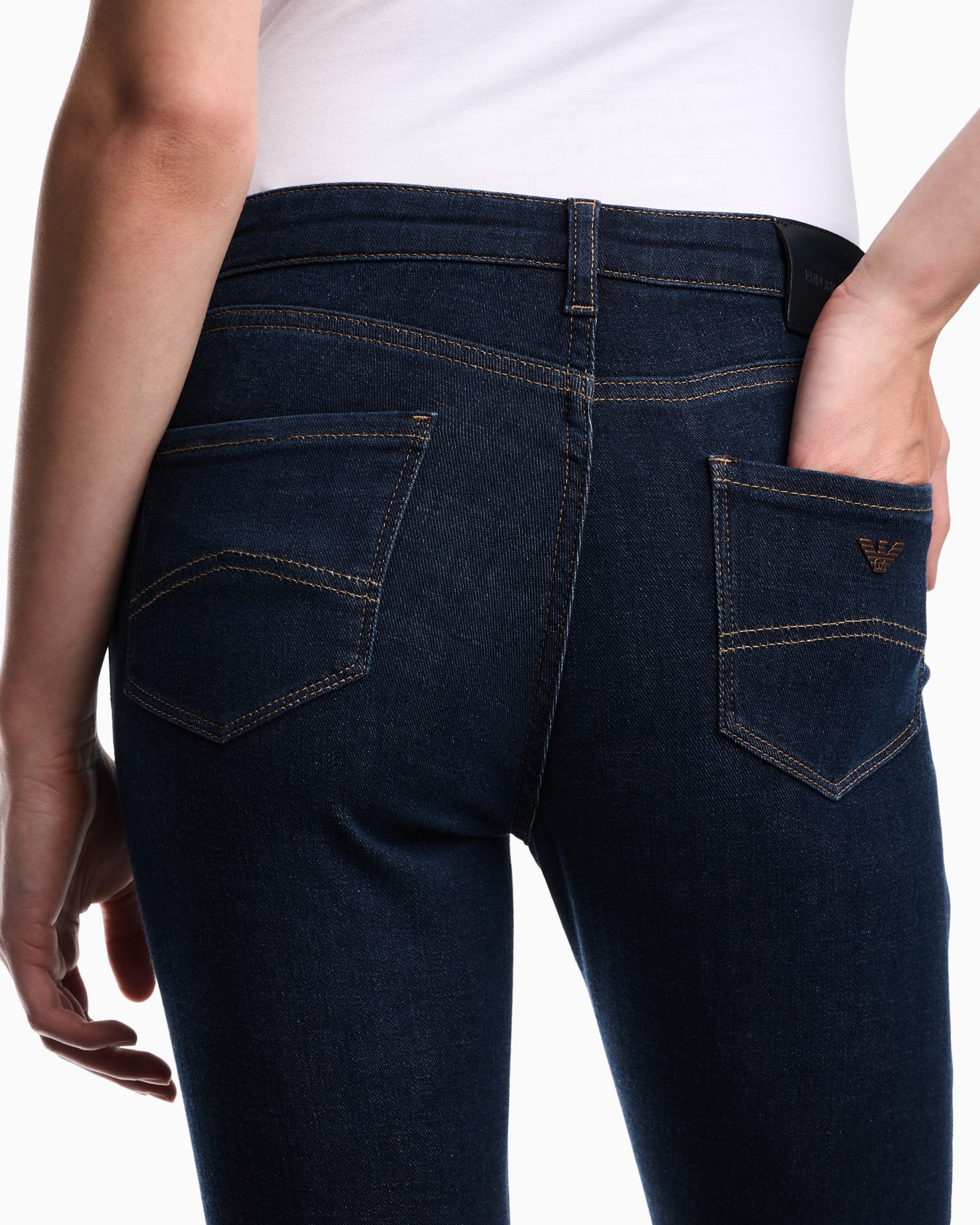 J20 worn-look, stretch-denim skinny jeans  Slide 4