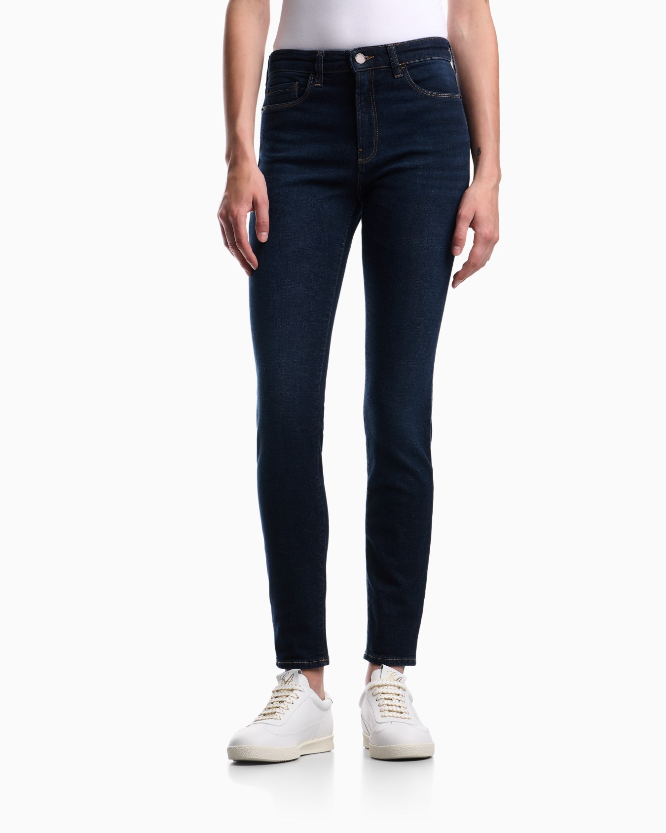 J20 worn-look, stretch-denim skinny jeans  Slide 2