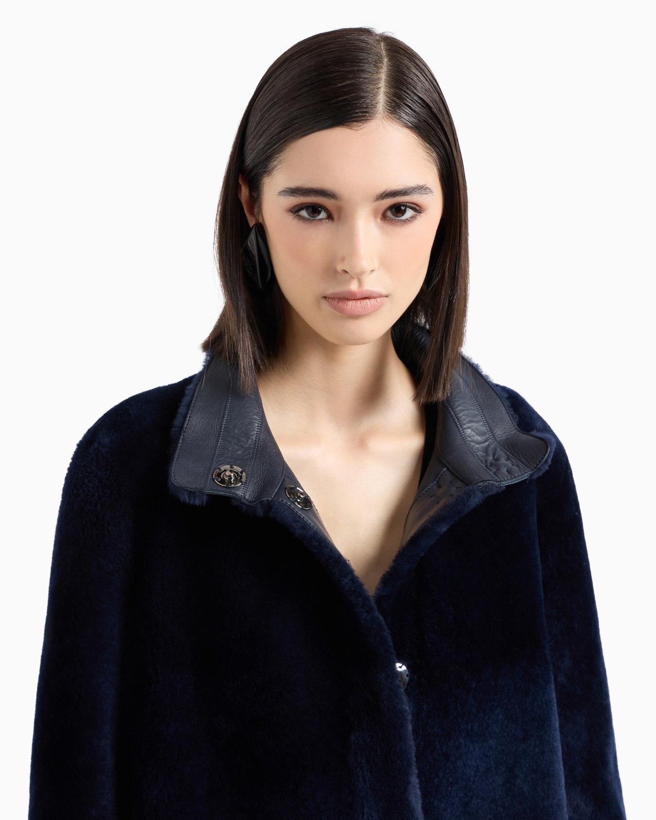 Mantel zum Wenden aus Lamm-Shearling Folie 4