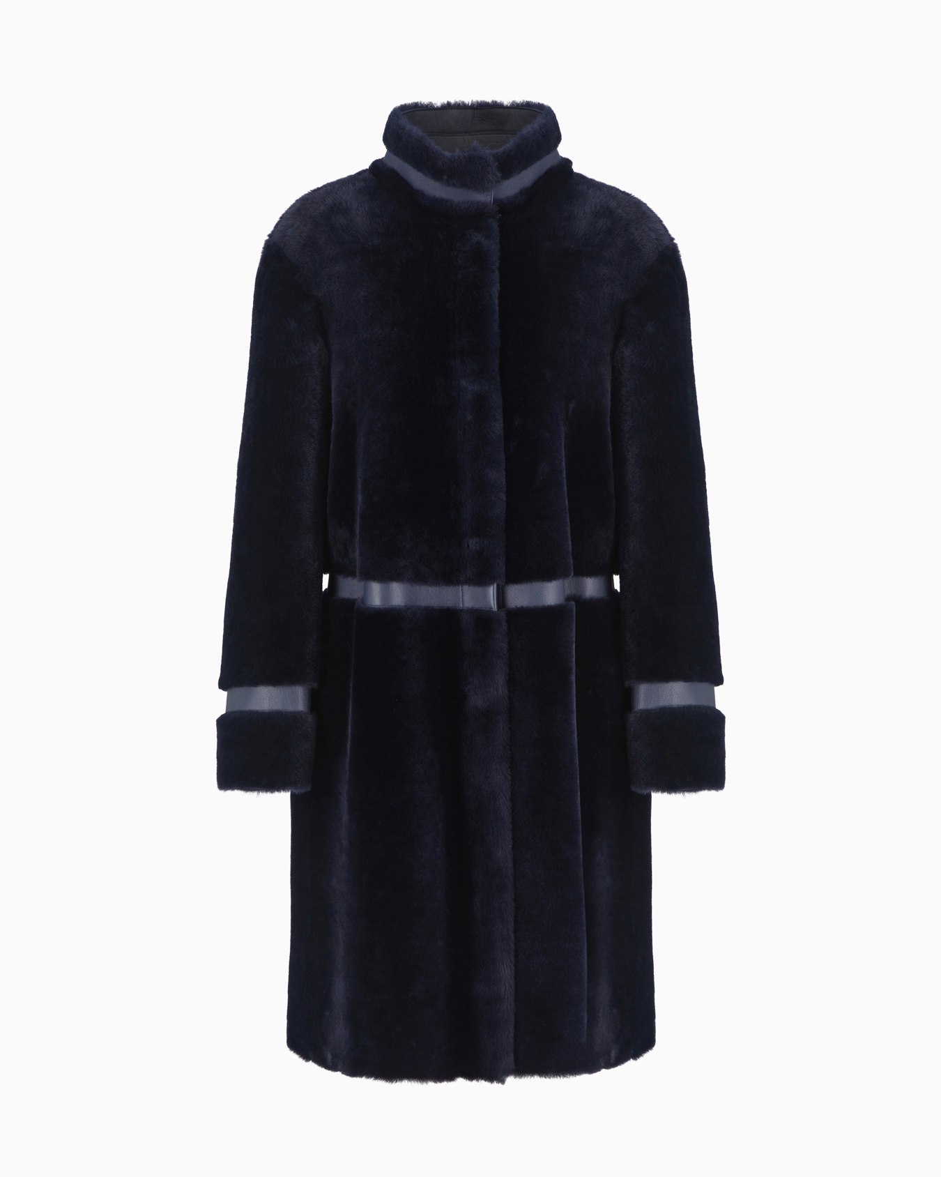 Mantel zum Wenden aus Lamm-Shearling Folie 0