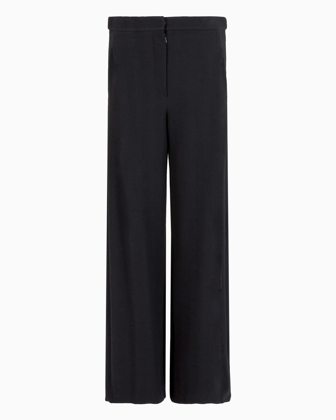 Pantalon en maille jersey jacquard avec motif chevron en relief Icon Diapositive 0