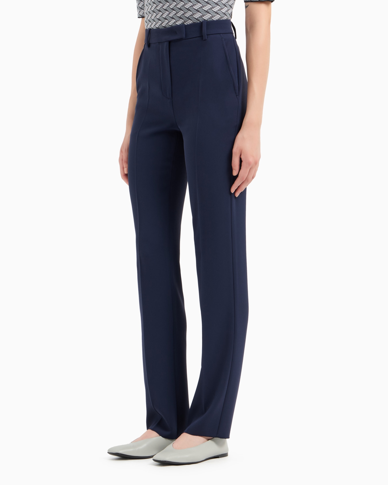 Technical gabardine trousers Slide 1