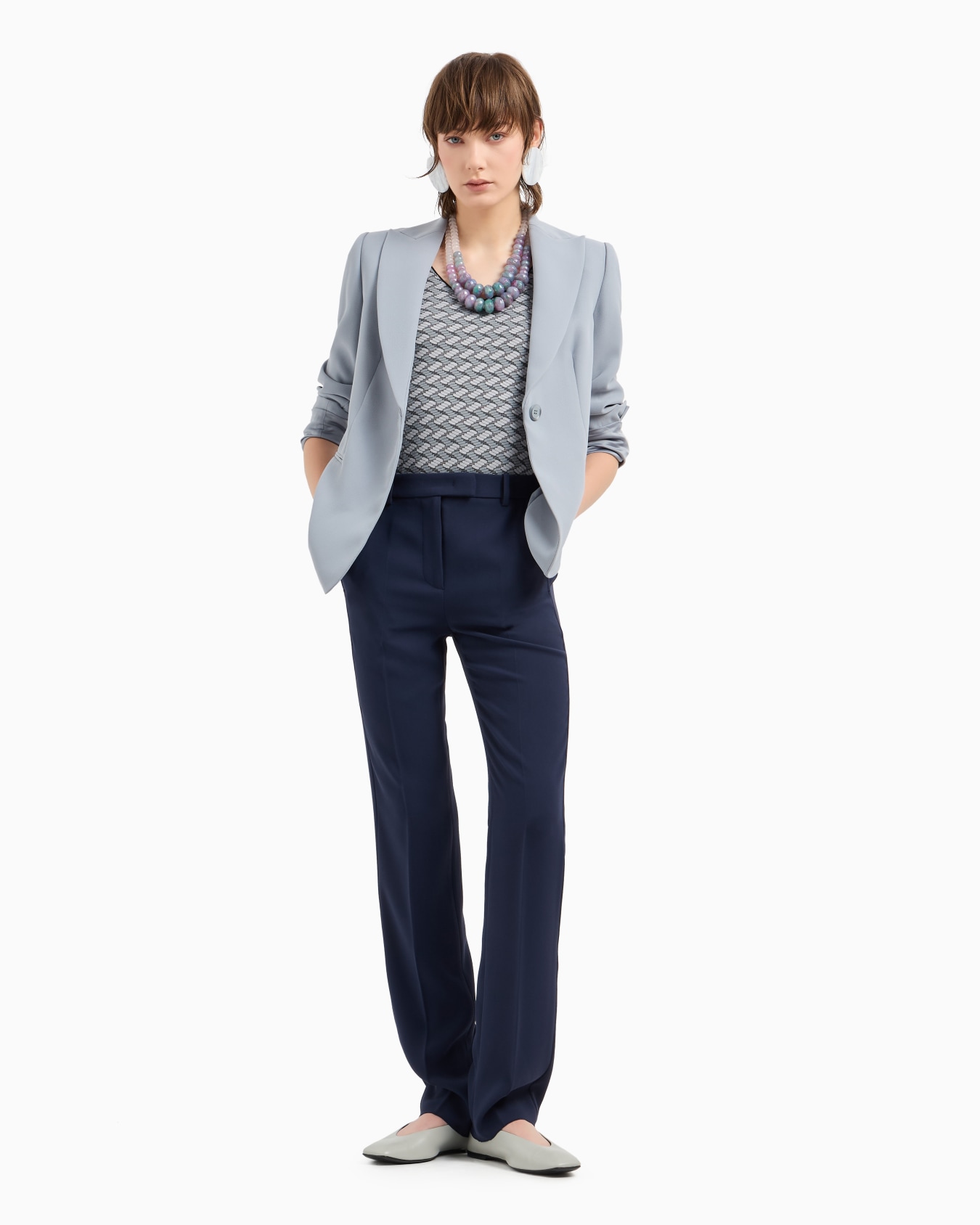 Technical gabardine trousers Slide 3